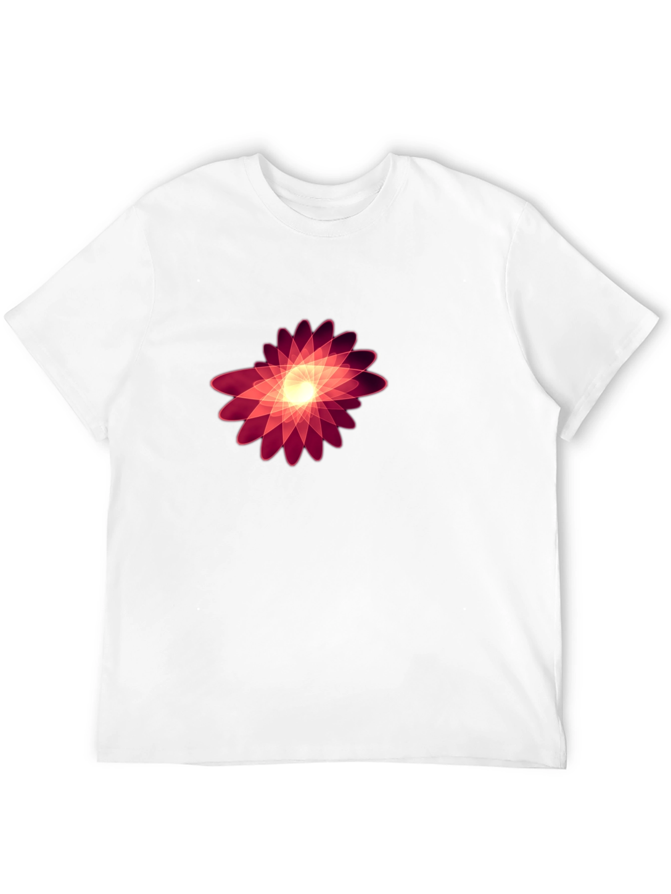 Abstract Floral Graphic Black Tee