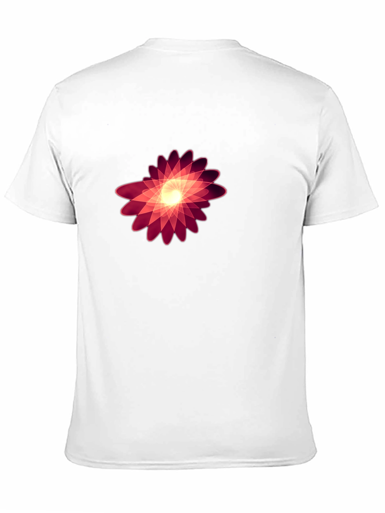 Abstract Floral Graphic Black Tee