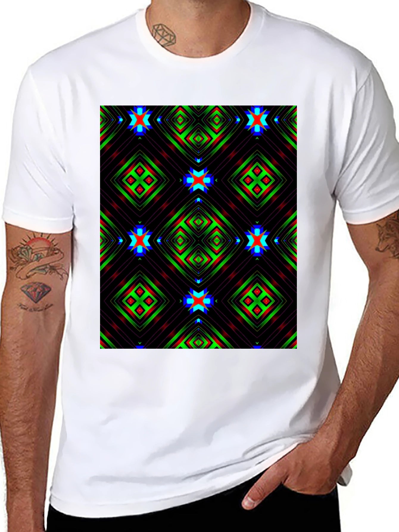 Abstract Geometric Pattern T-Shirt