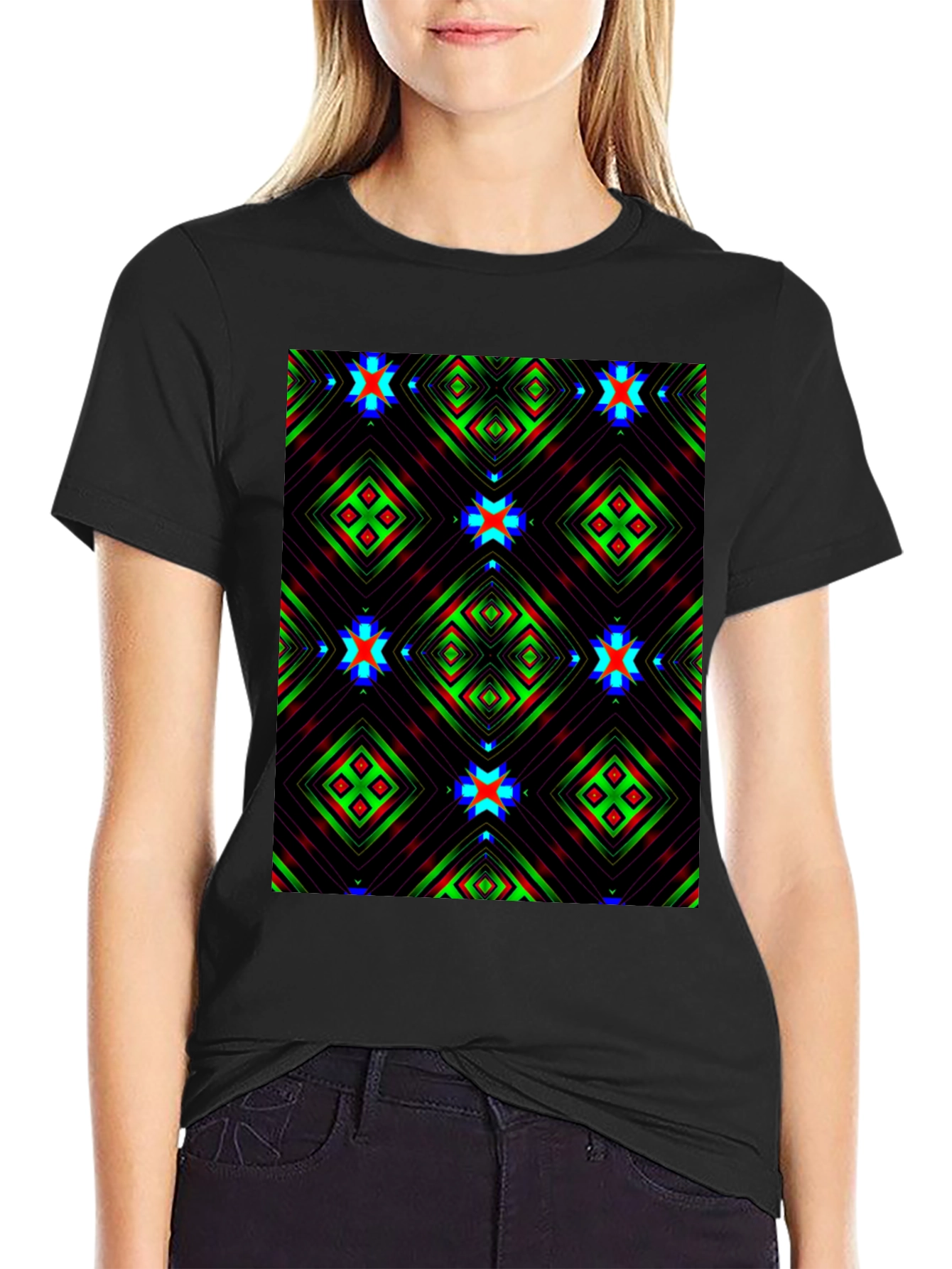 Abstract Geometric Pattern T-Shirt