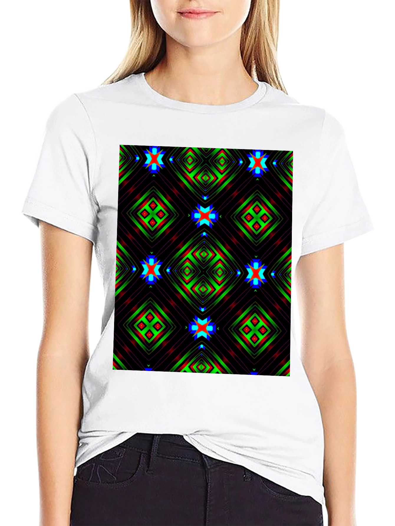 Abstract Geometric Pattern T-Shirt
