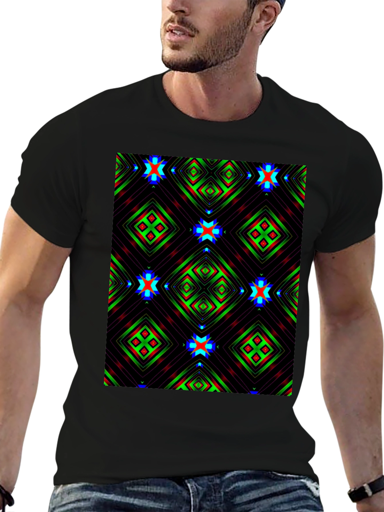 Abstract Geometric Pattern T-Shirt