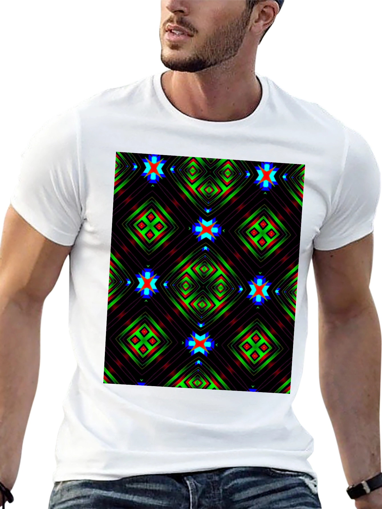 Abstract Geometric Pattern T-Shirt