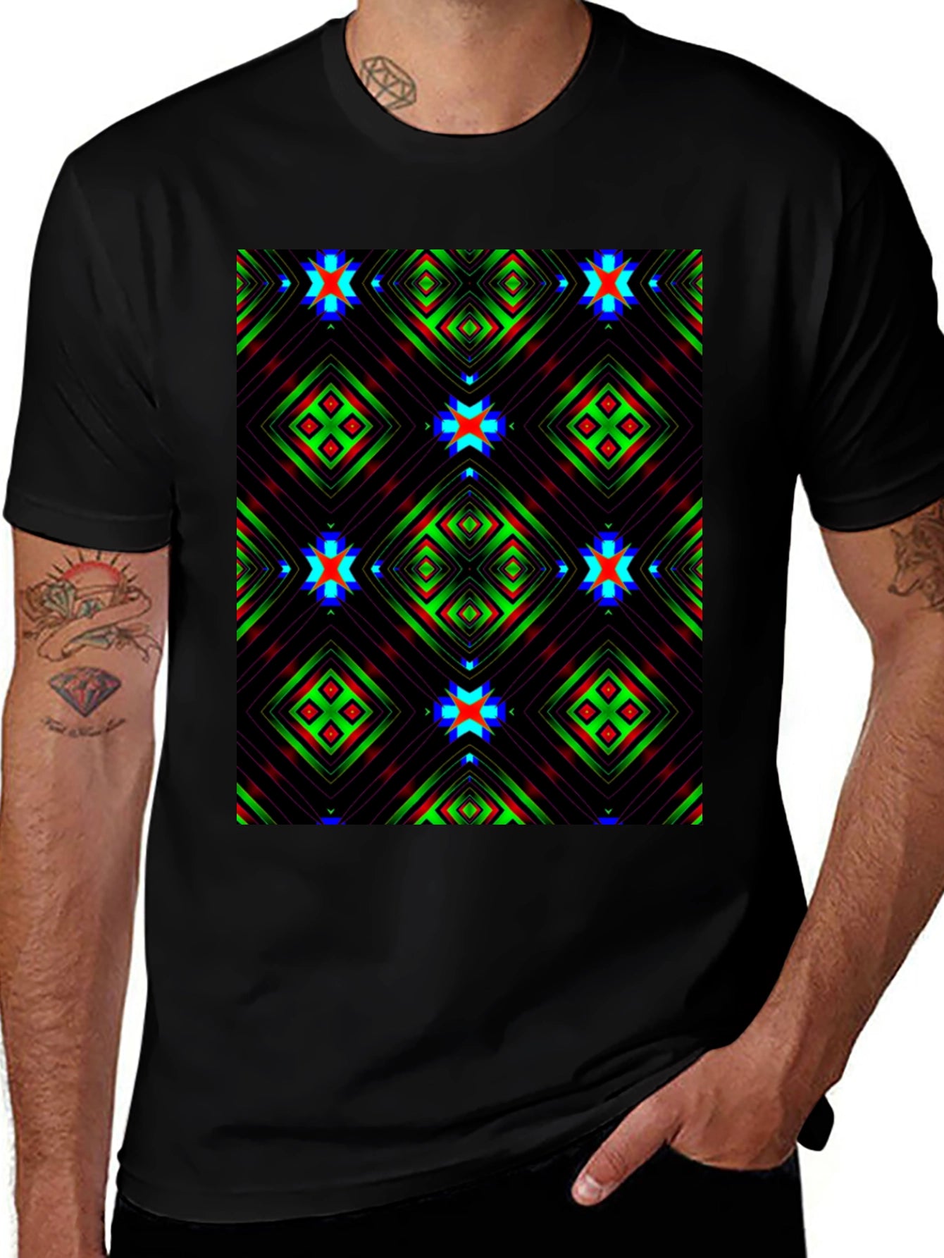 Abstract Geometric Pattern T-Shirt
