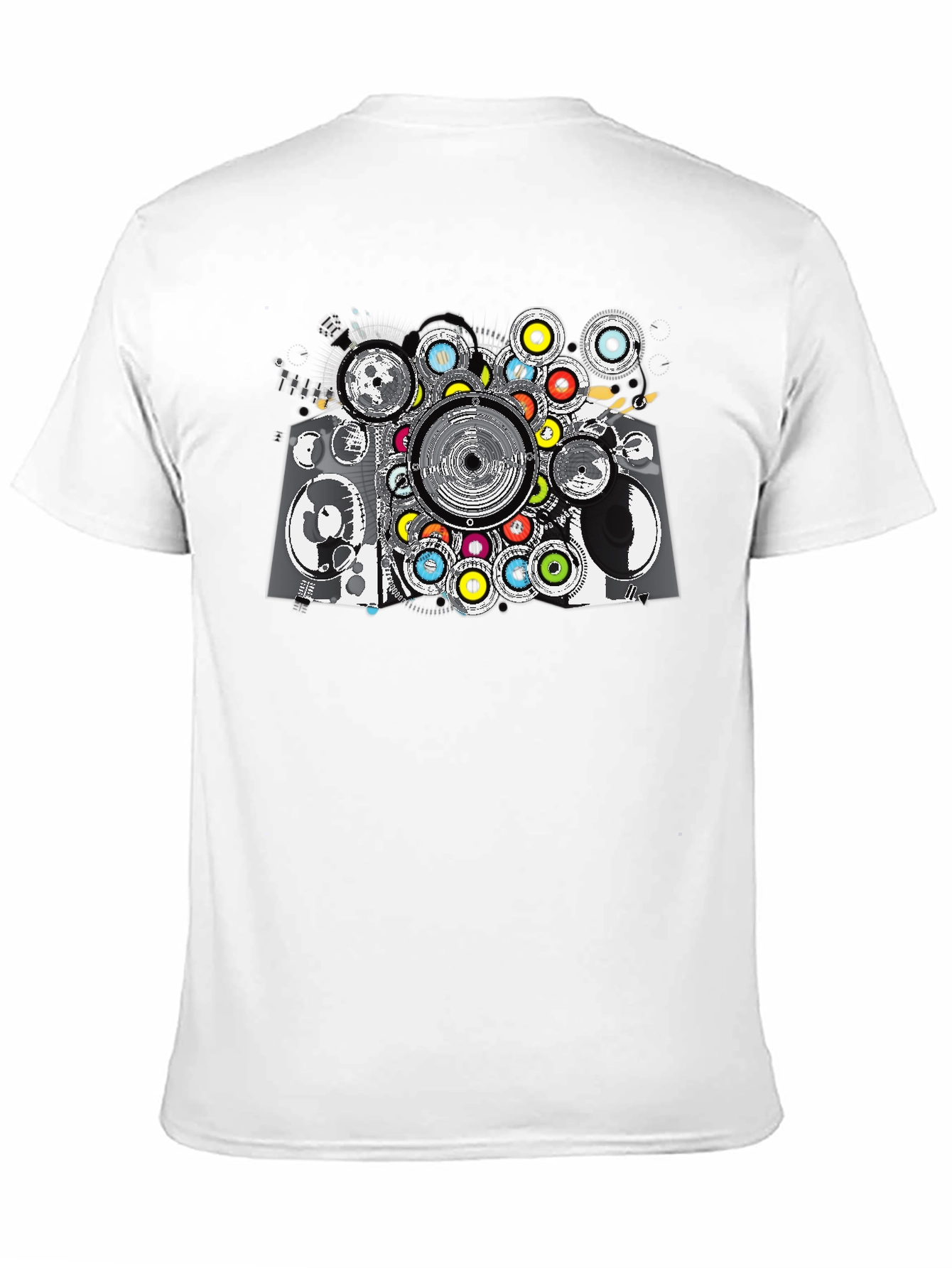 Abstract Speaker Graphic Tee - Black