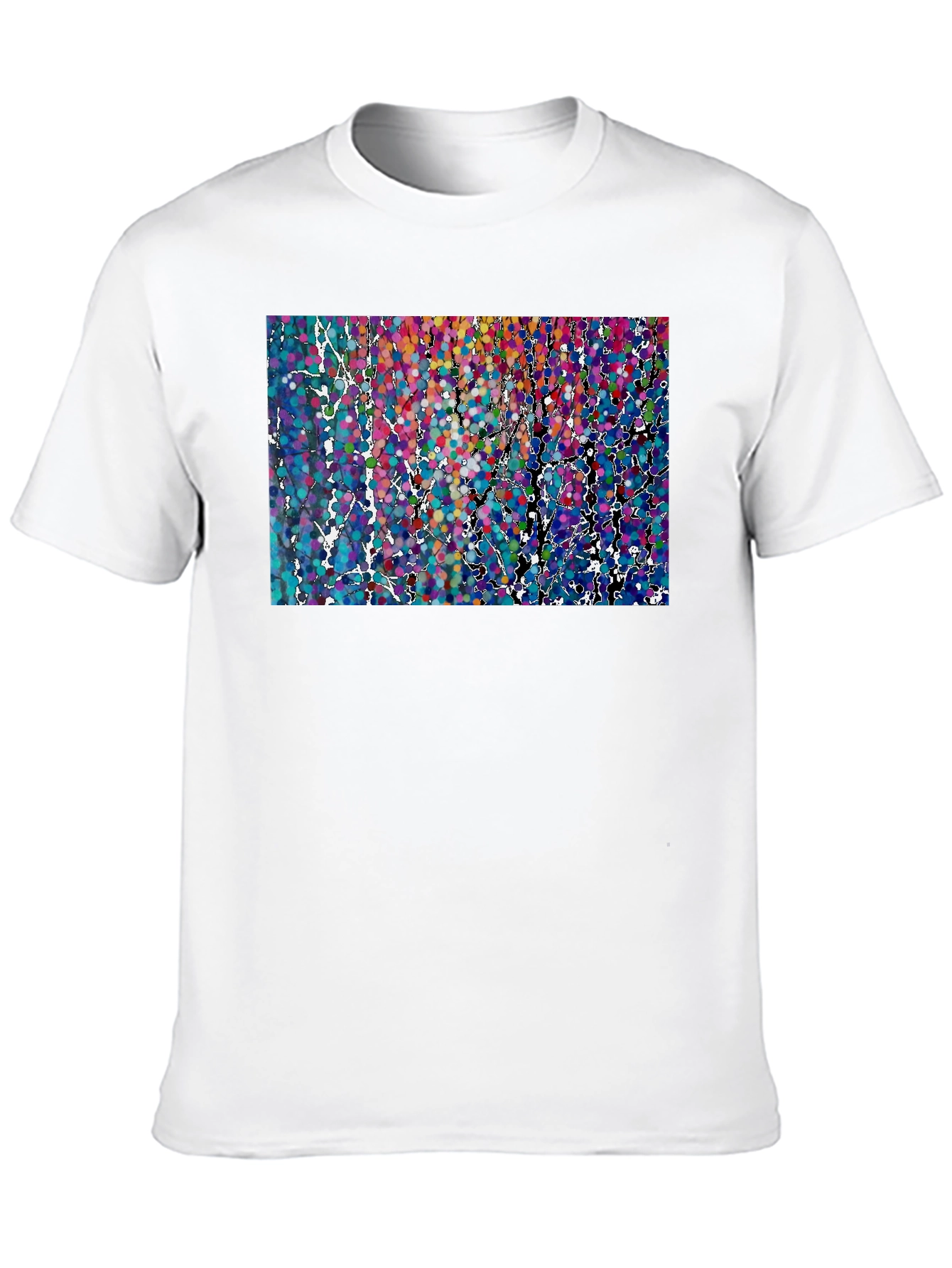 Abstract Dot Art Print T-Shirt