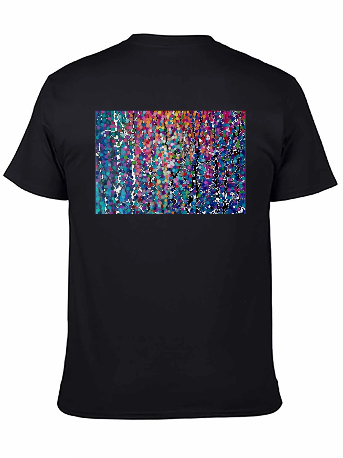 Abstract Dot Art Print T-Shirt