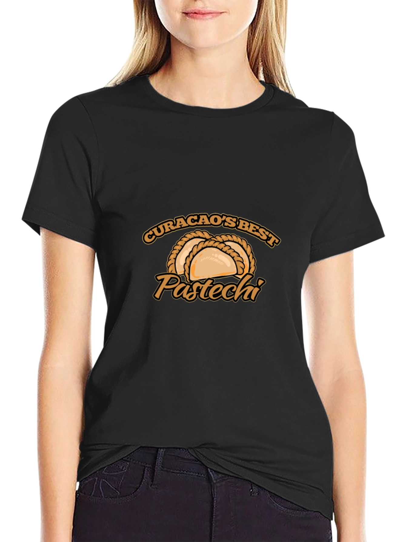 Curacaos Best Pastechi Black T-Shirt