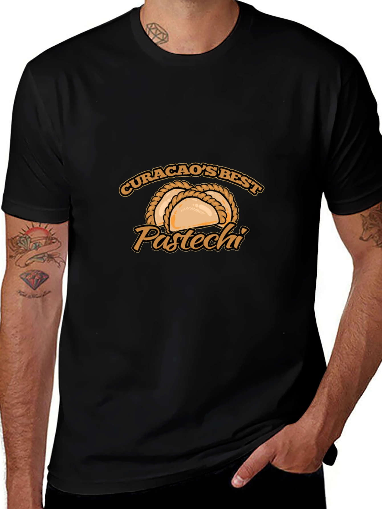 Curacaos Best Pastechi Black T-Shirt