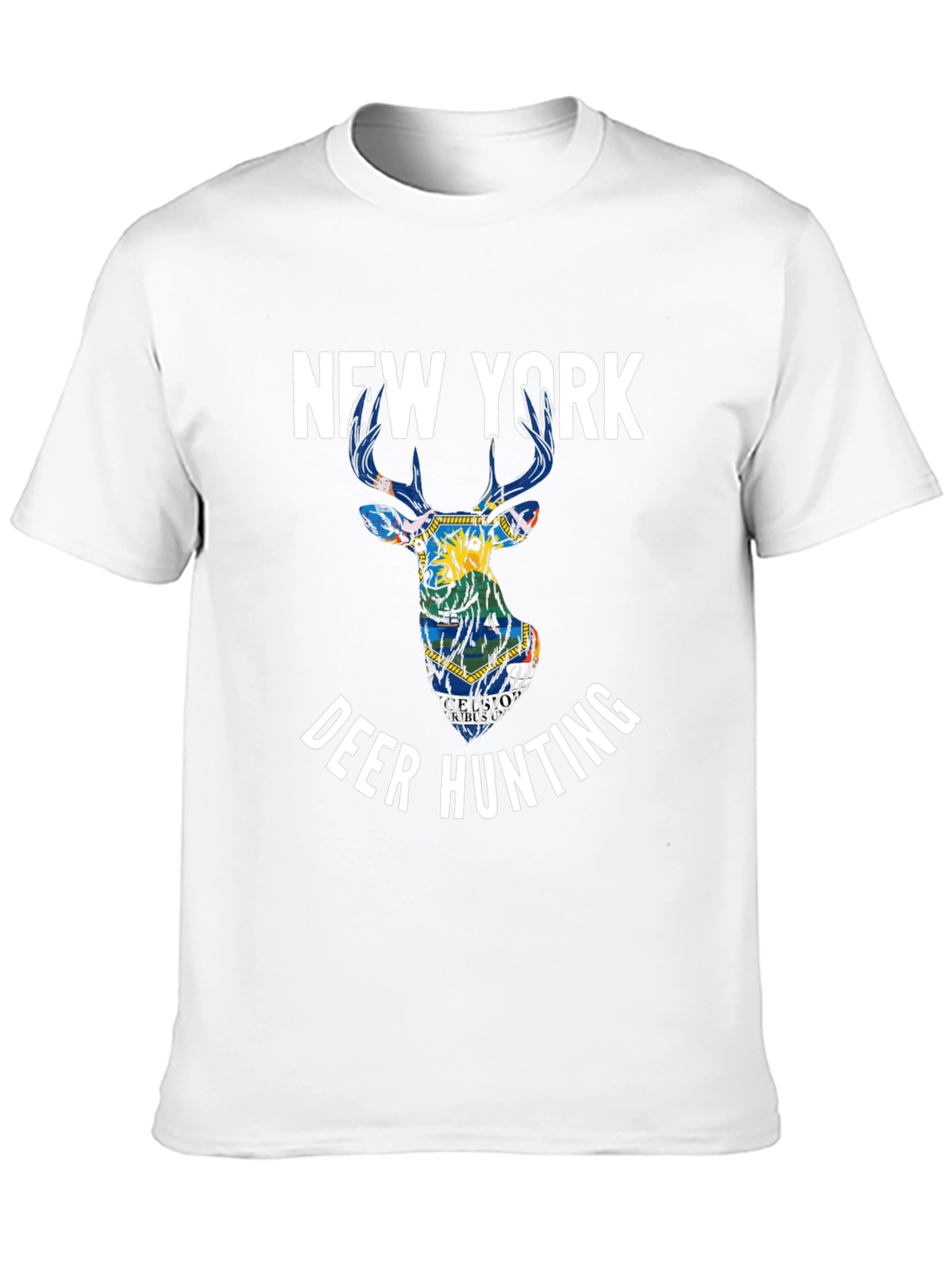New York Deer Hunting Graphic T-Shirt