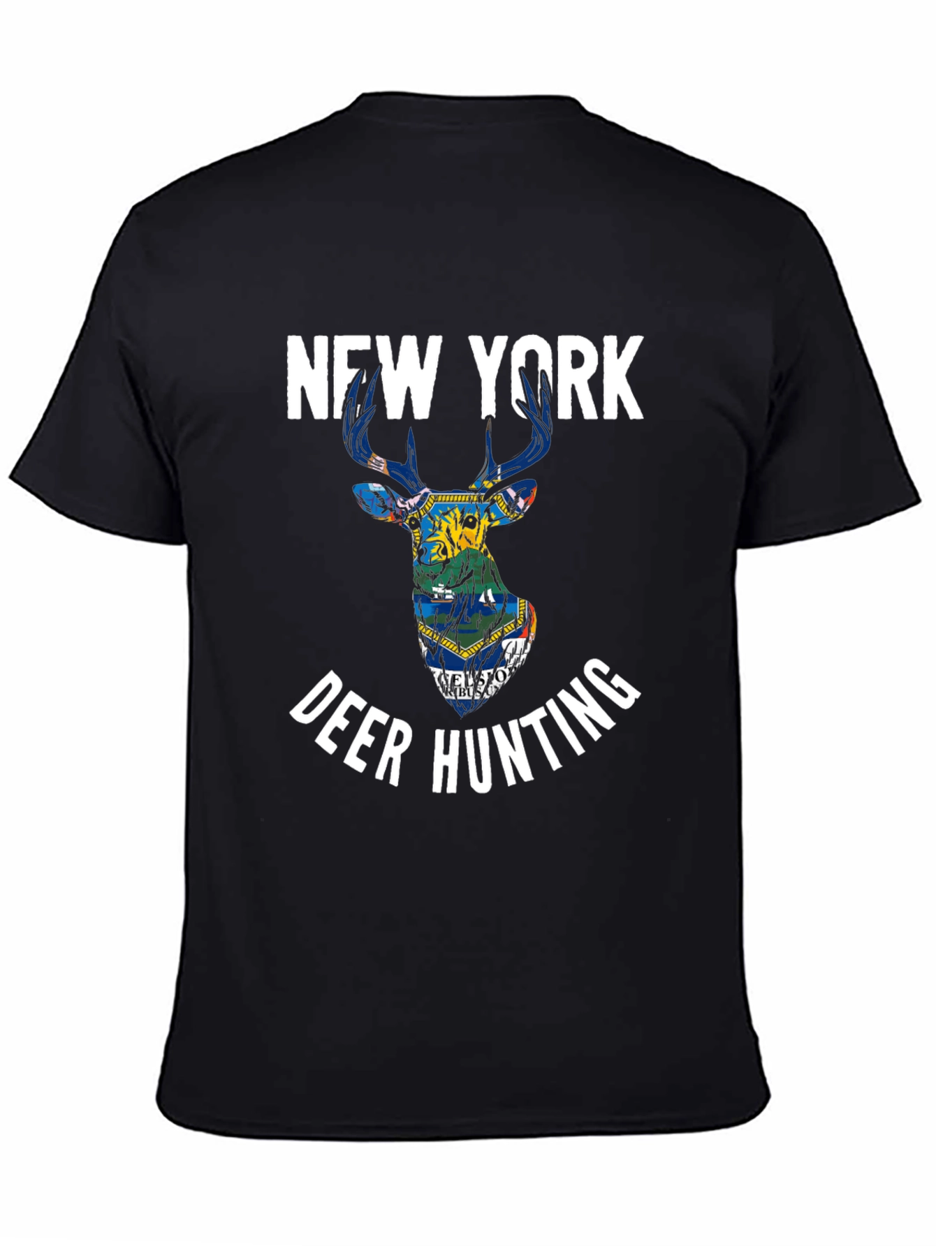 New York Deer Hunting Graphic T-Shirt