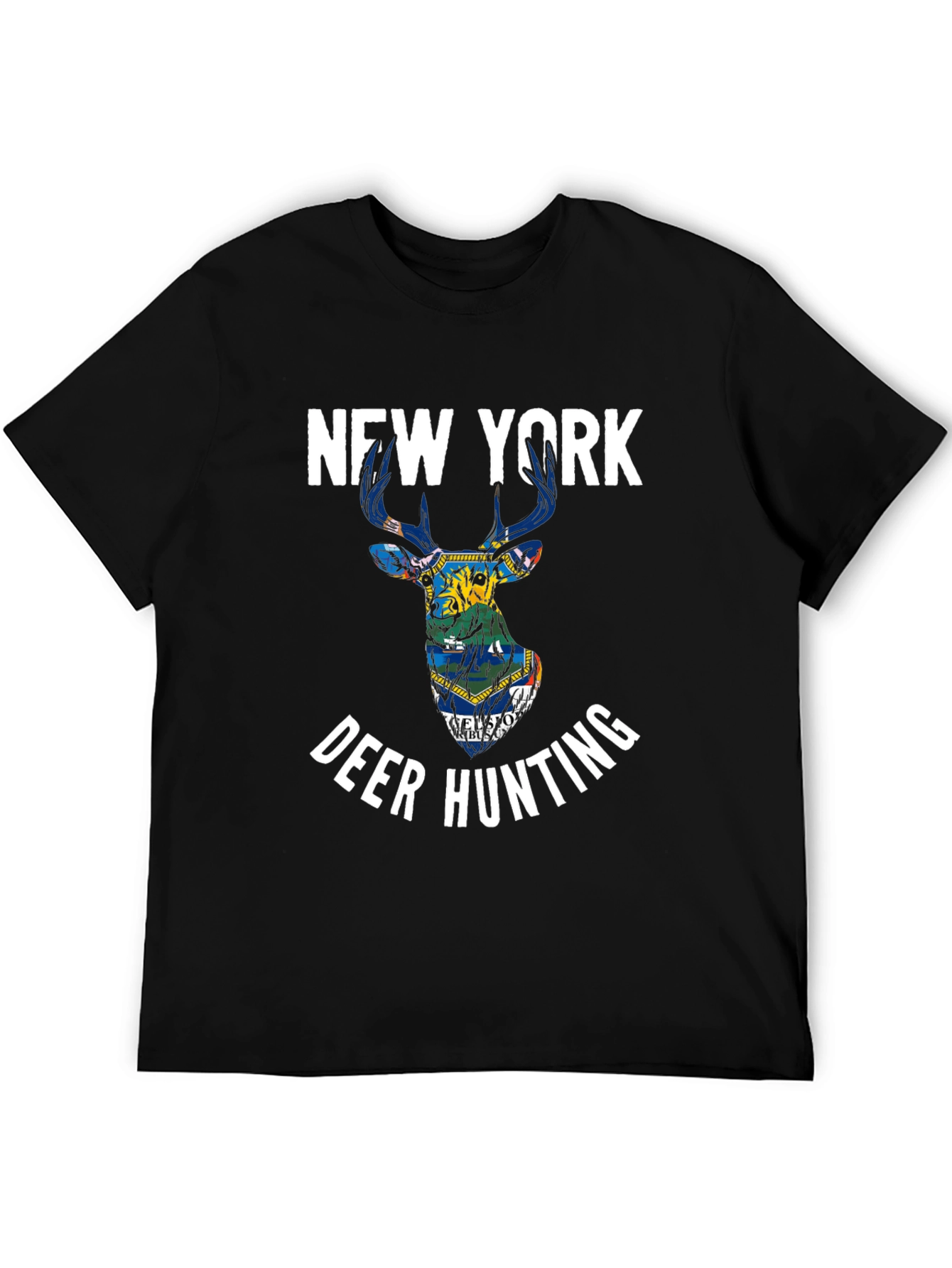 New York Deer Hunting Graphic T-Shirt