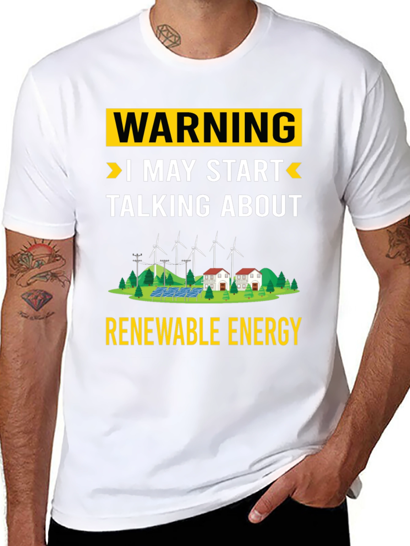 Renewable Energy T-Shirt: Warning I May Start Talking
