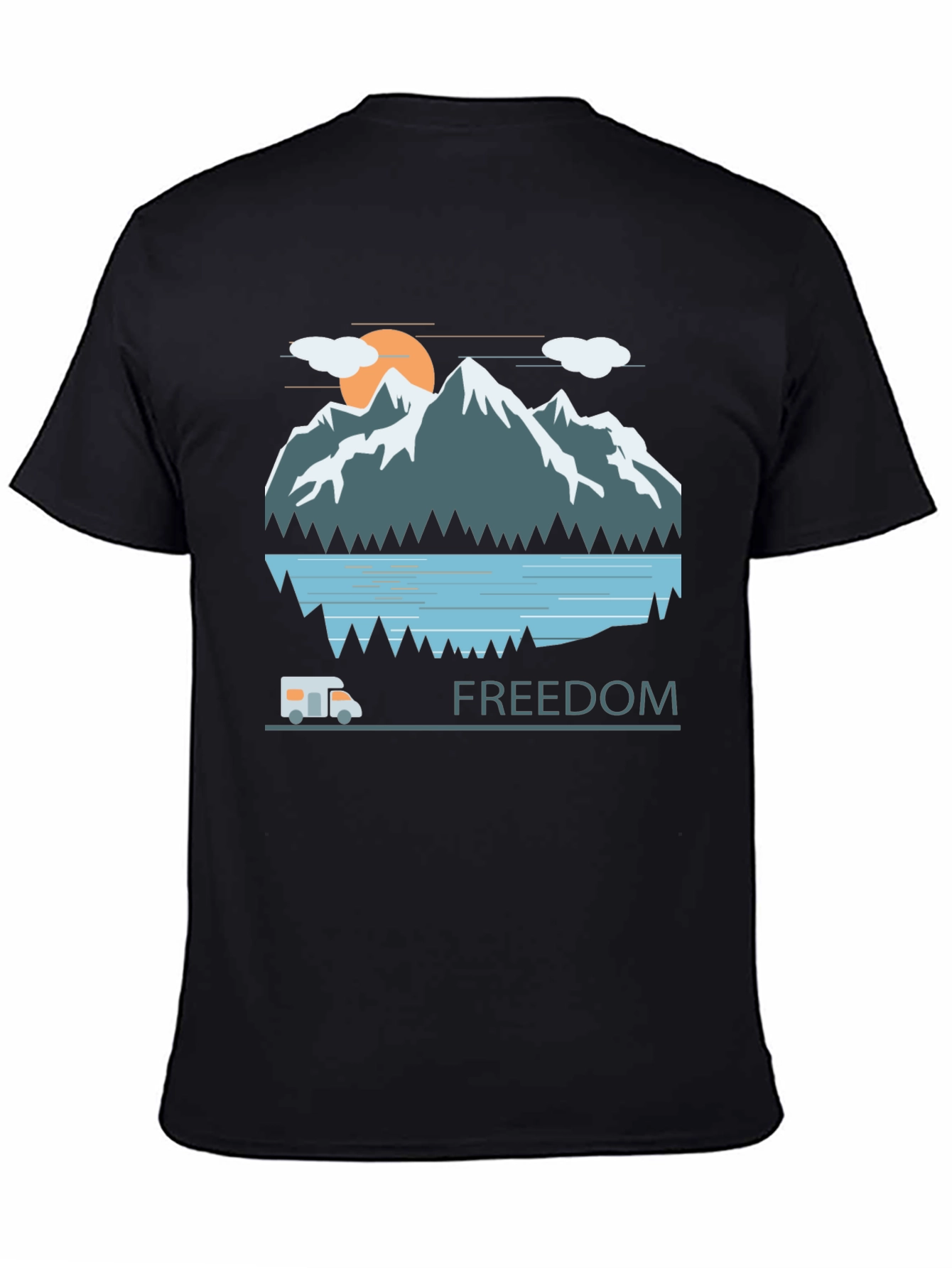 Adventure Awaits: Freedom Mountain Graphic Tee