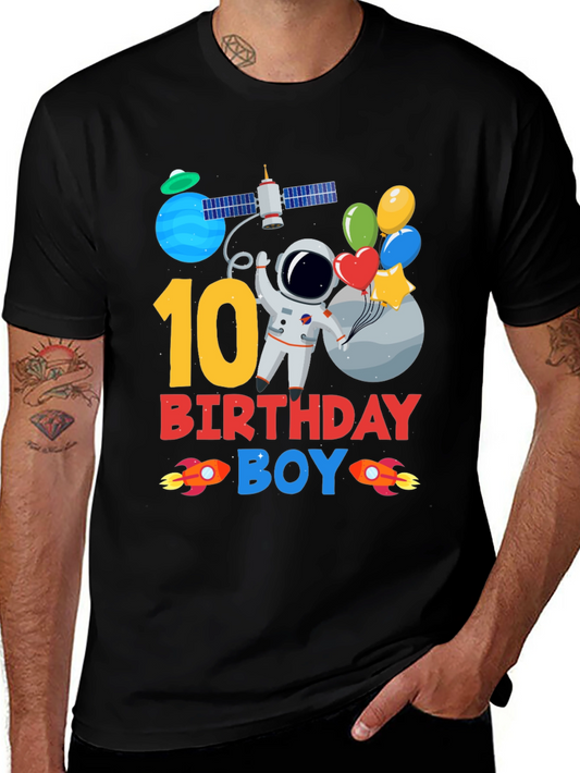 10th Birthday Astronaut Boys T-Shirt