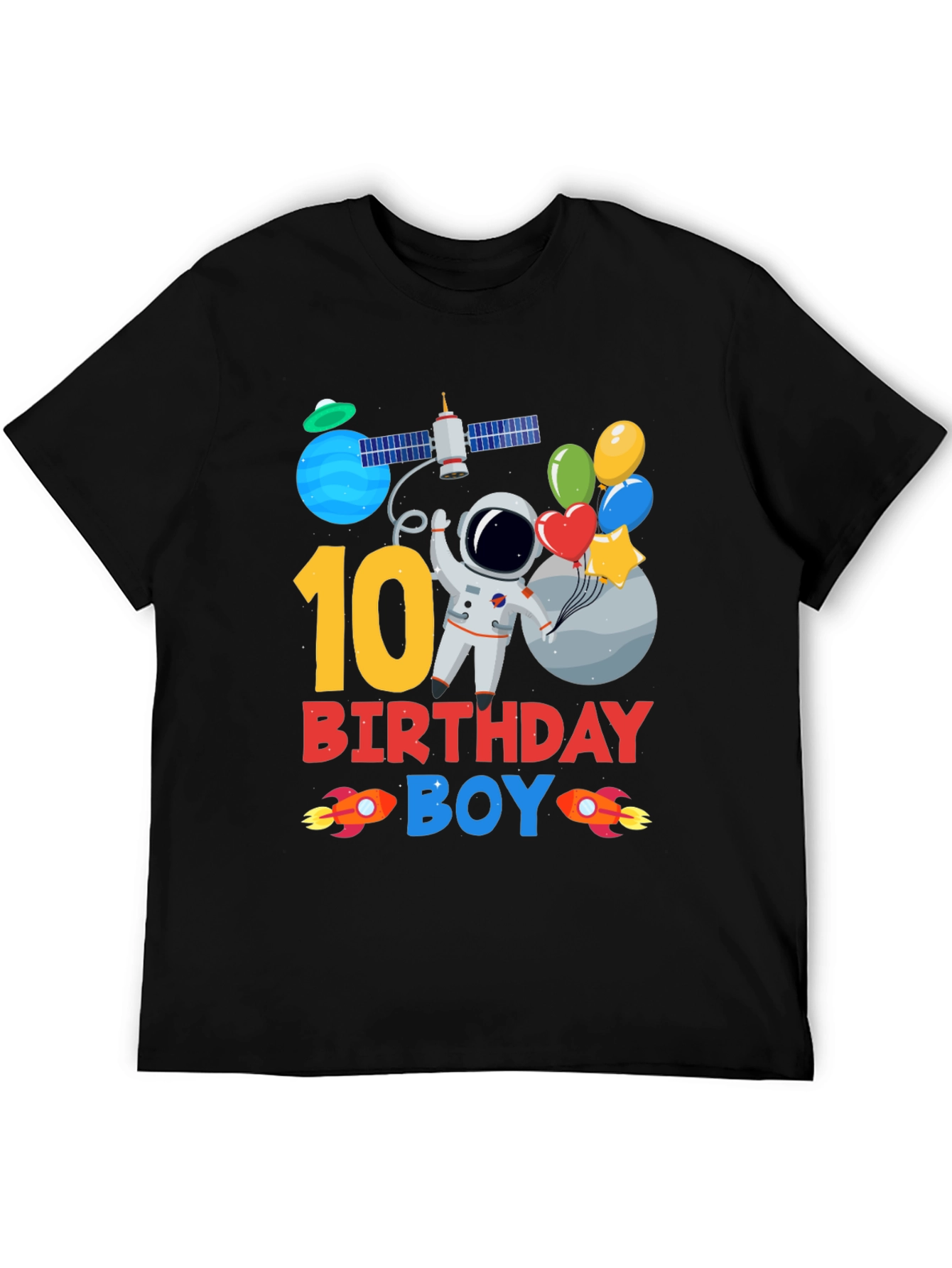 10th Birthday Astronaut Boys T-Shirt