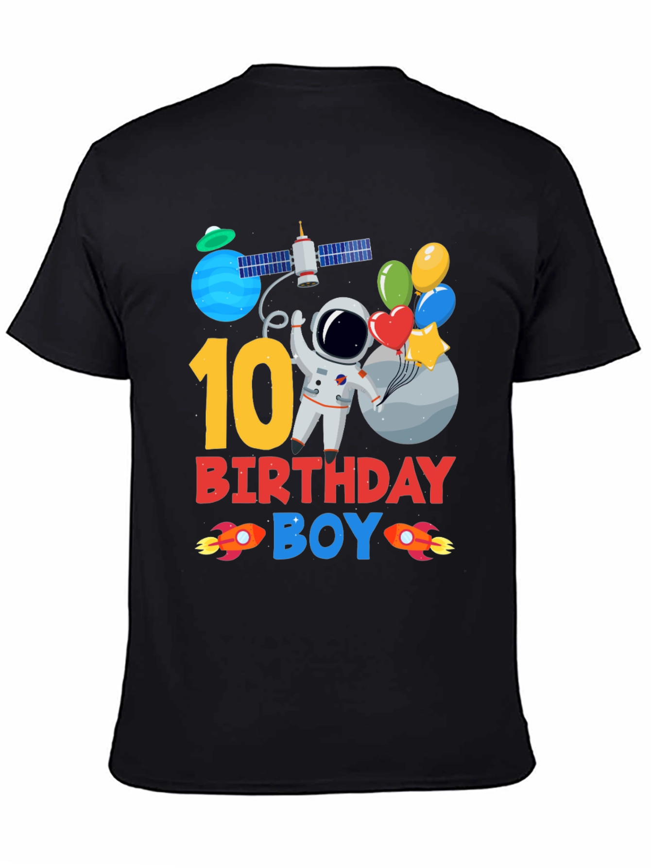 10th Birthday Astronaut Boys T-Shirt