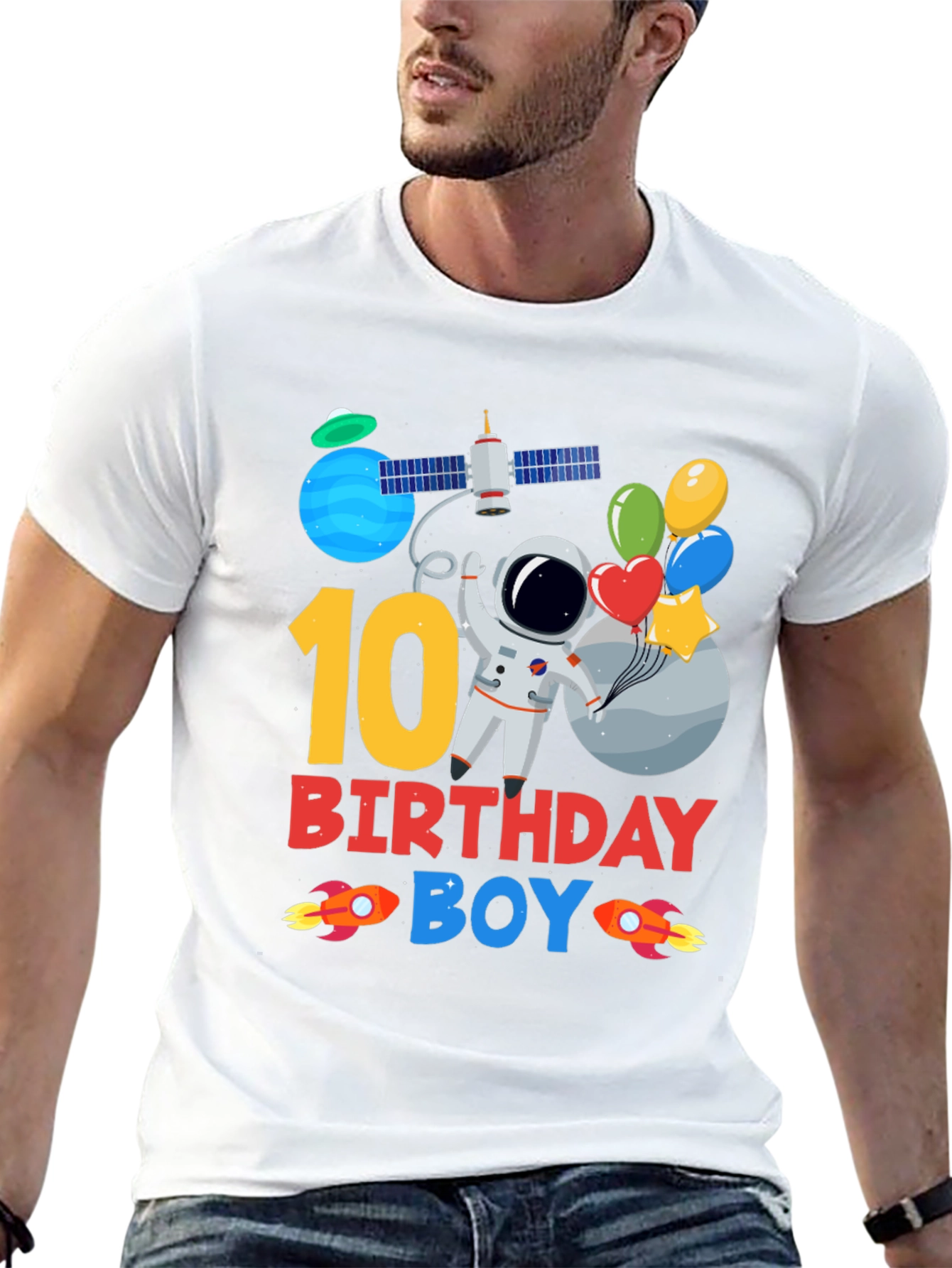 10th Birthday Astronaut Boys T-Shirt