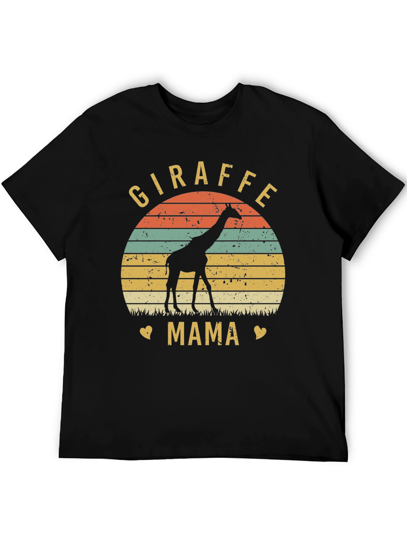 Giraffe Mama Graphic Tee - Animal Lover Shirt