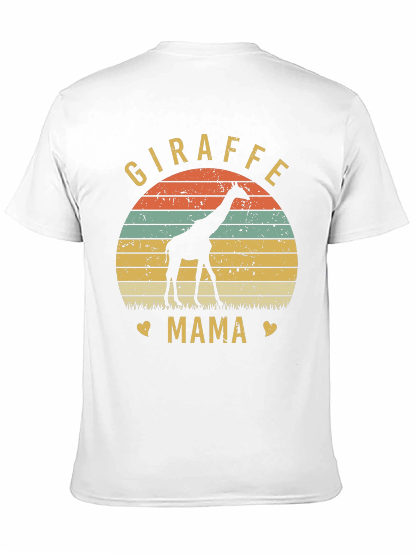 Giraffe Mama Graphic Tee - Animal Lover Shirt