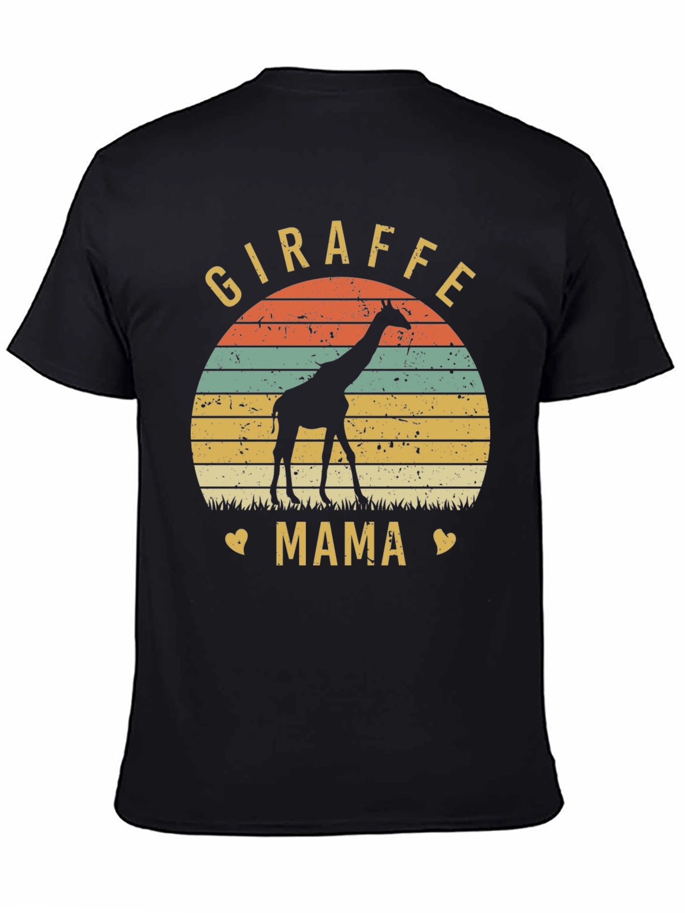 Giraffe Mama Graphic Tee - Animal Lover Shirt