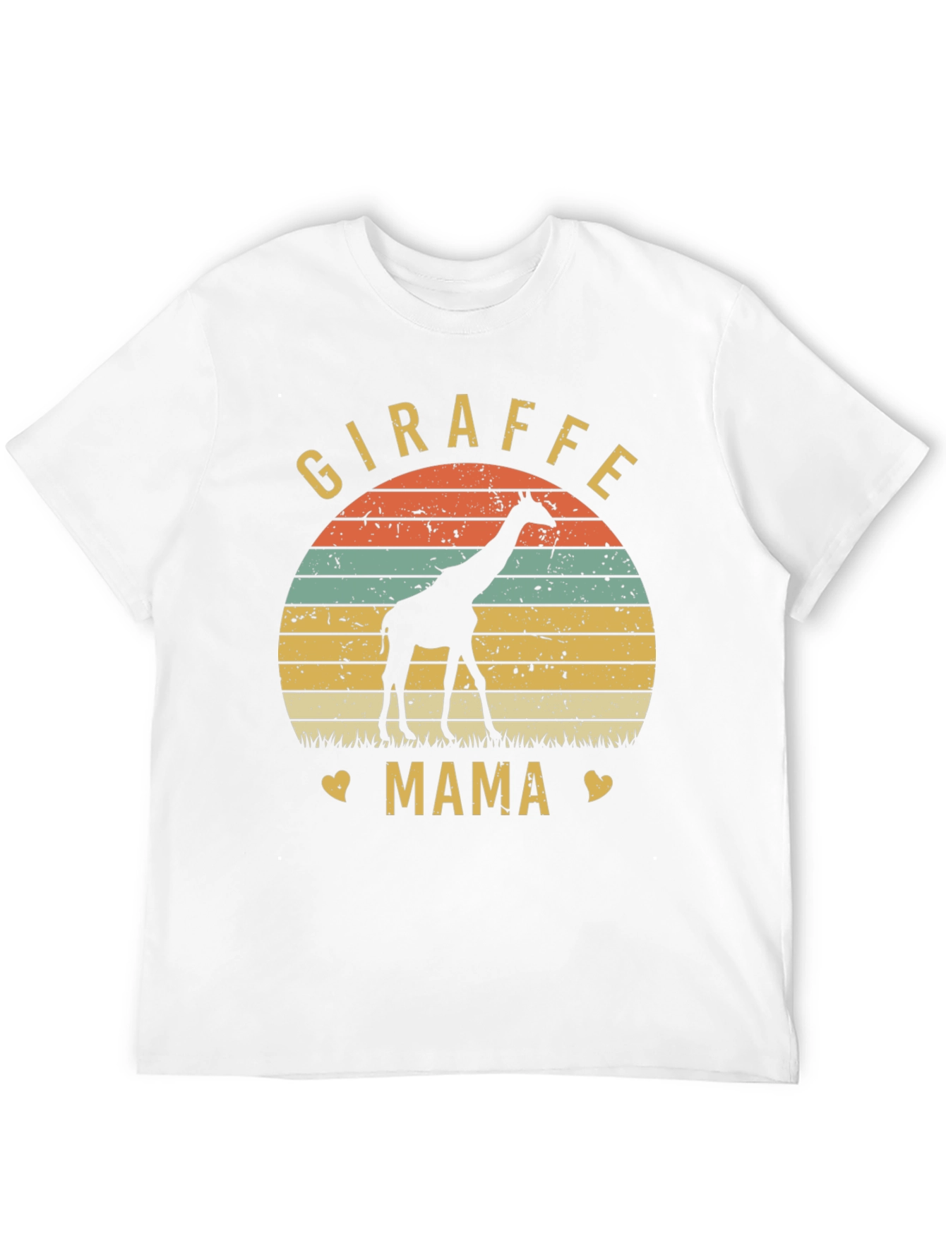 Giraffe Mama Graphic Tee - Animal Lover Shirt