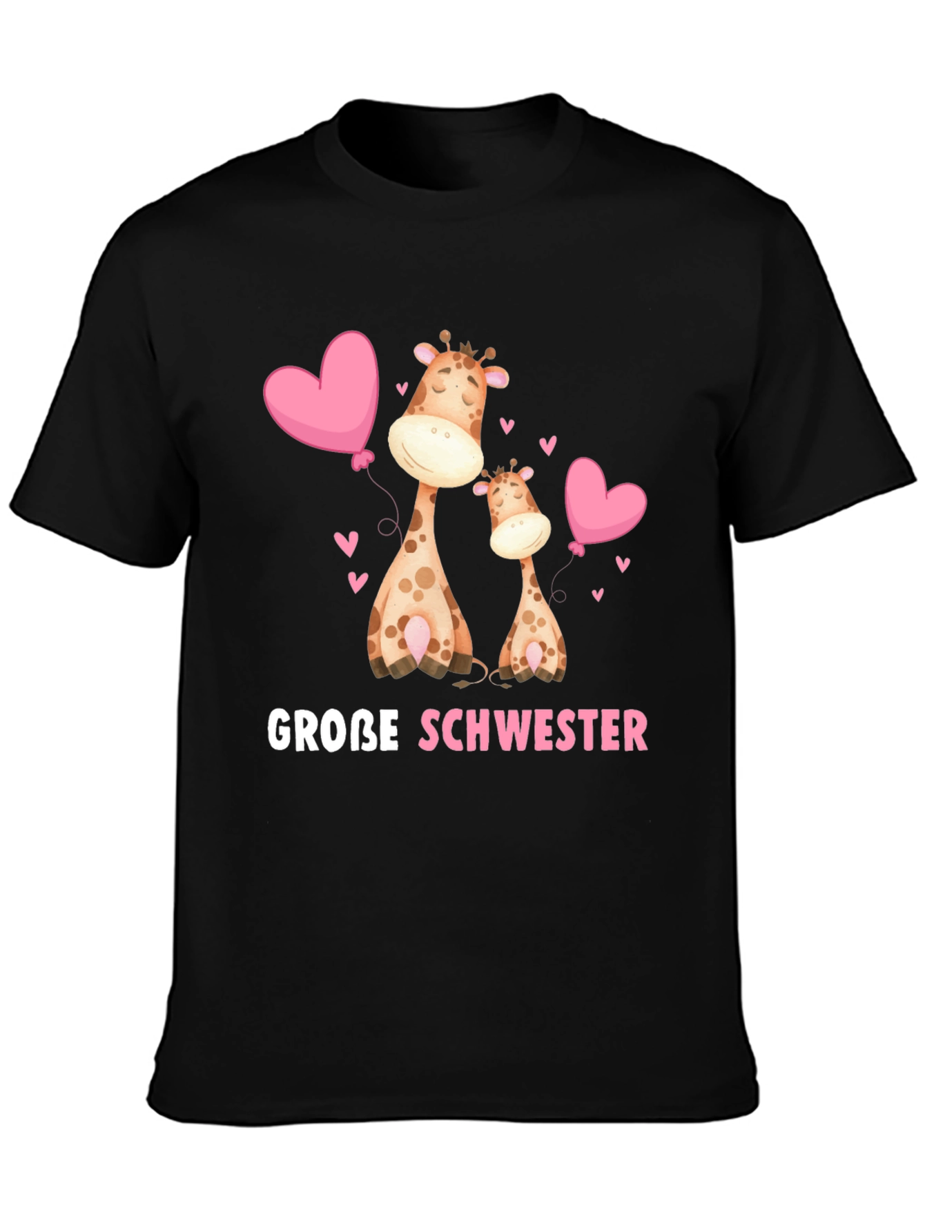 Große Schwester Giraffe T-Shirt