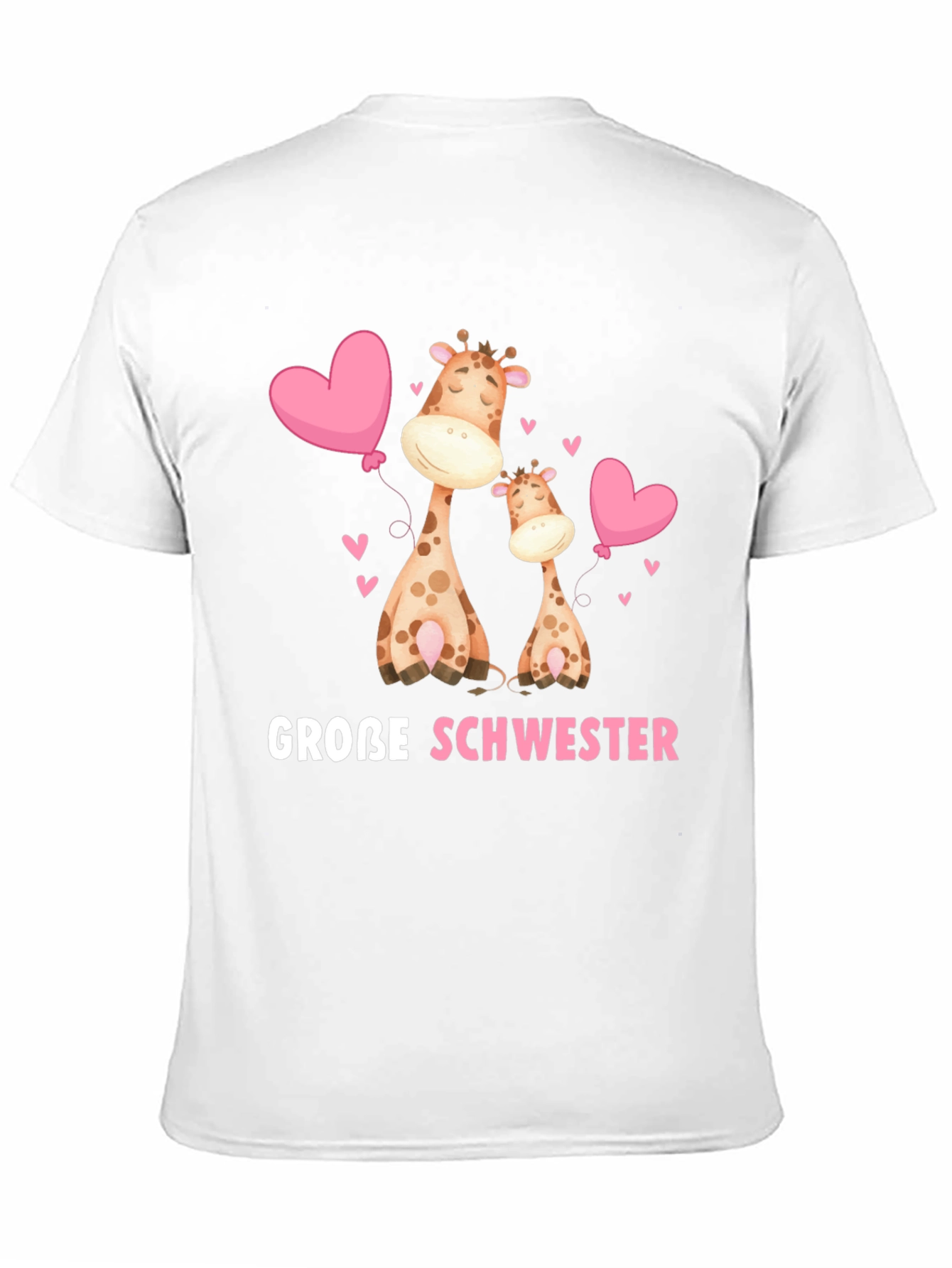 Große Schwester Giraffe T-Shirt