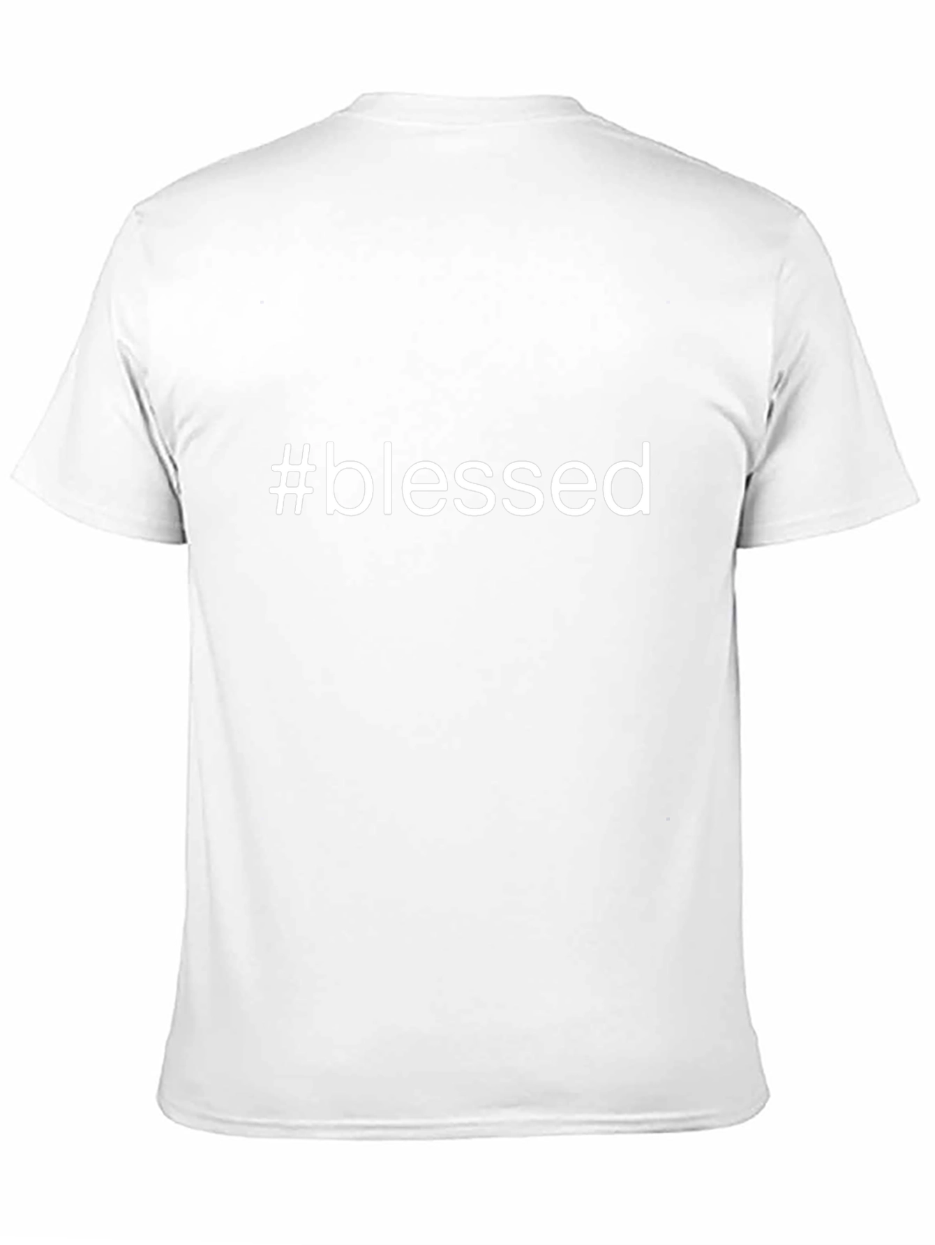 #blessed Graphic Tee - Black Short Sleeve T-Shirt