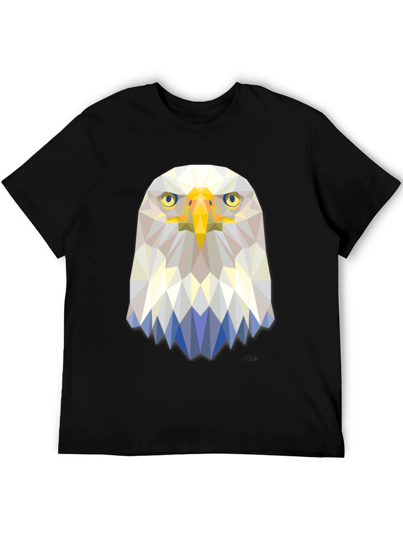 Geometric Eagle Graphic Tee - Stylish Mens T-Shirt