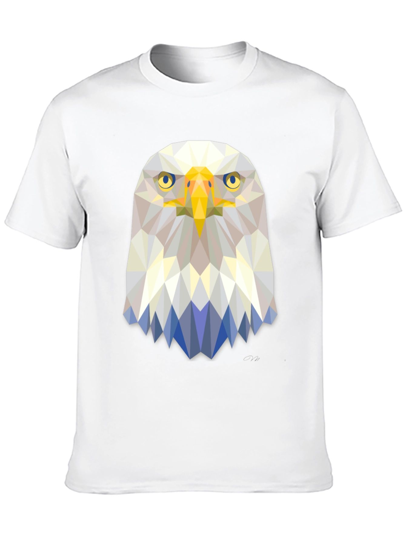 Geometric Eagle Graphic Tee - Stylish Mens T-Shirt