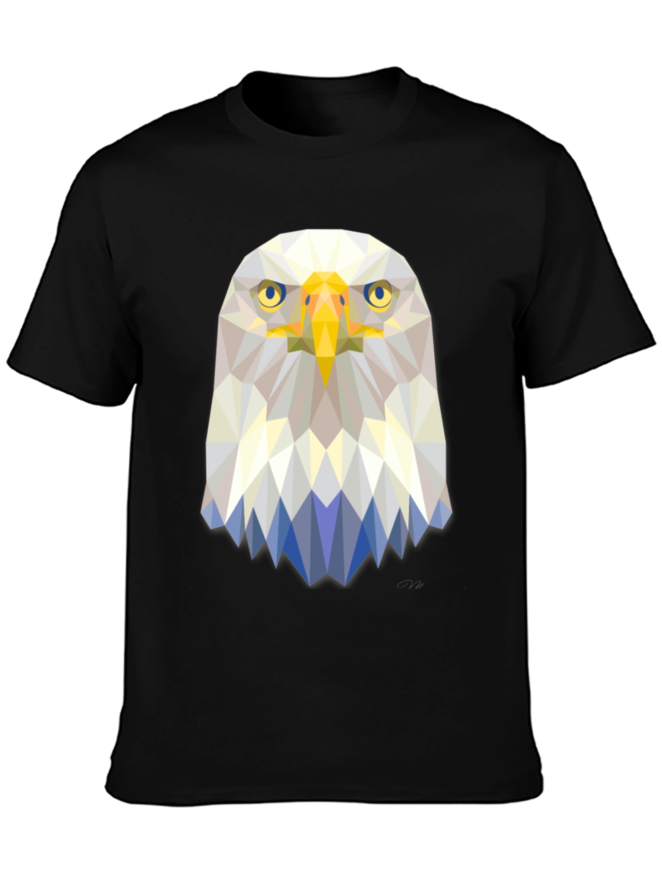 Geometric Eagle Graphic Tee - Stylish Mens T-Shirt