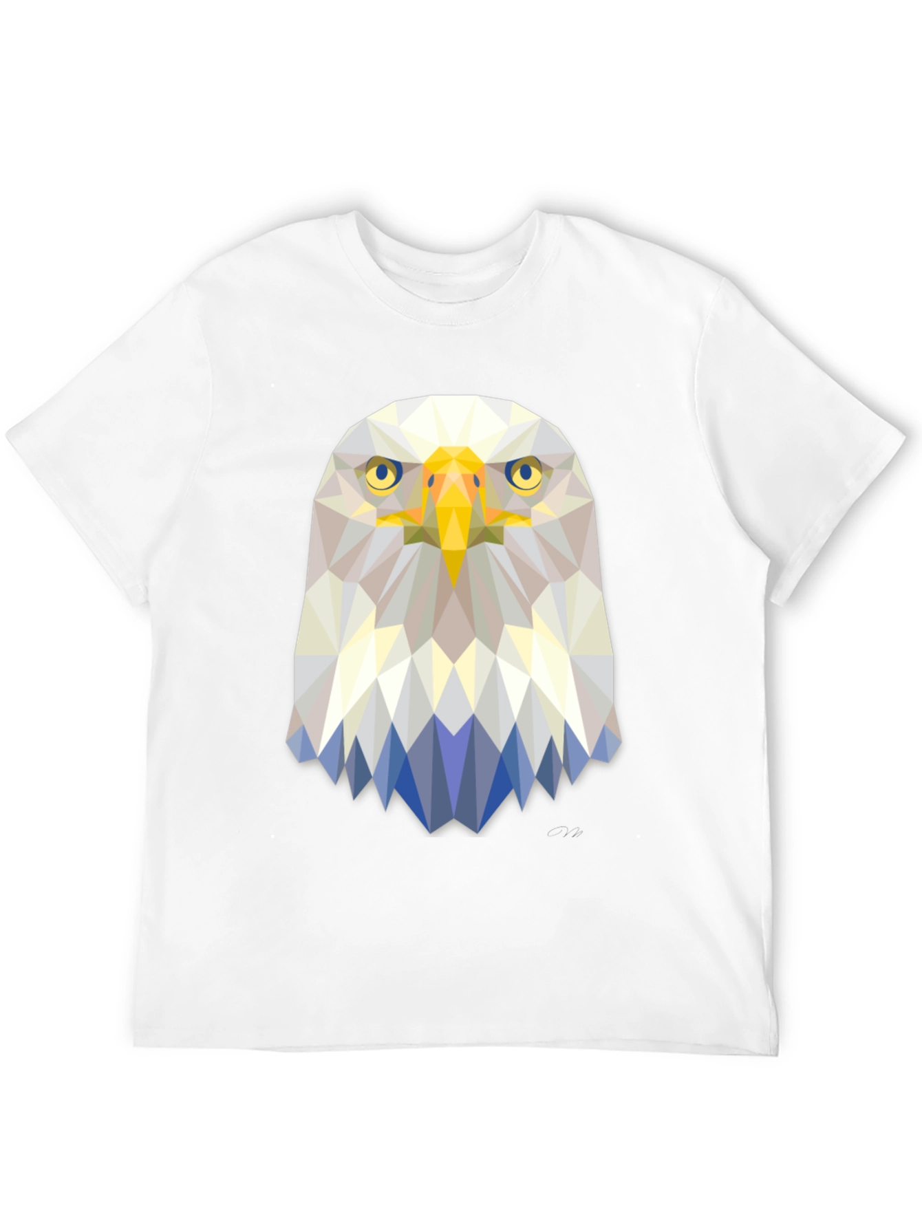 Geometric Eagle Graphic Tee - Stylish Mens T-Shirt