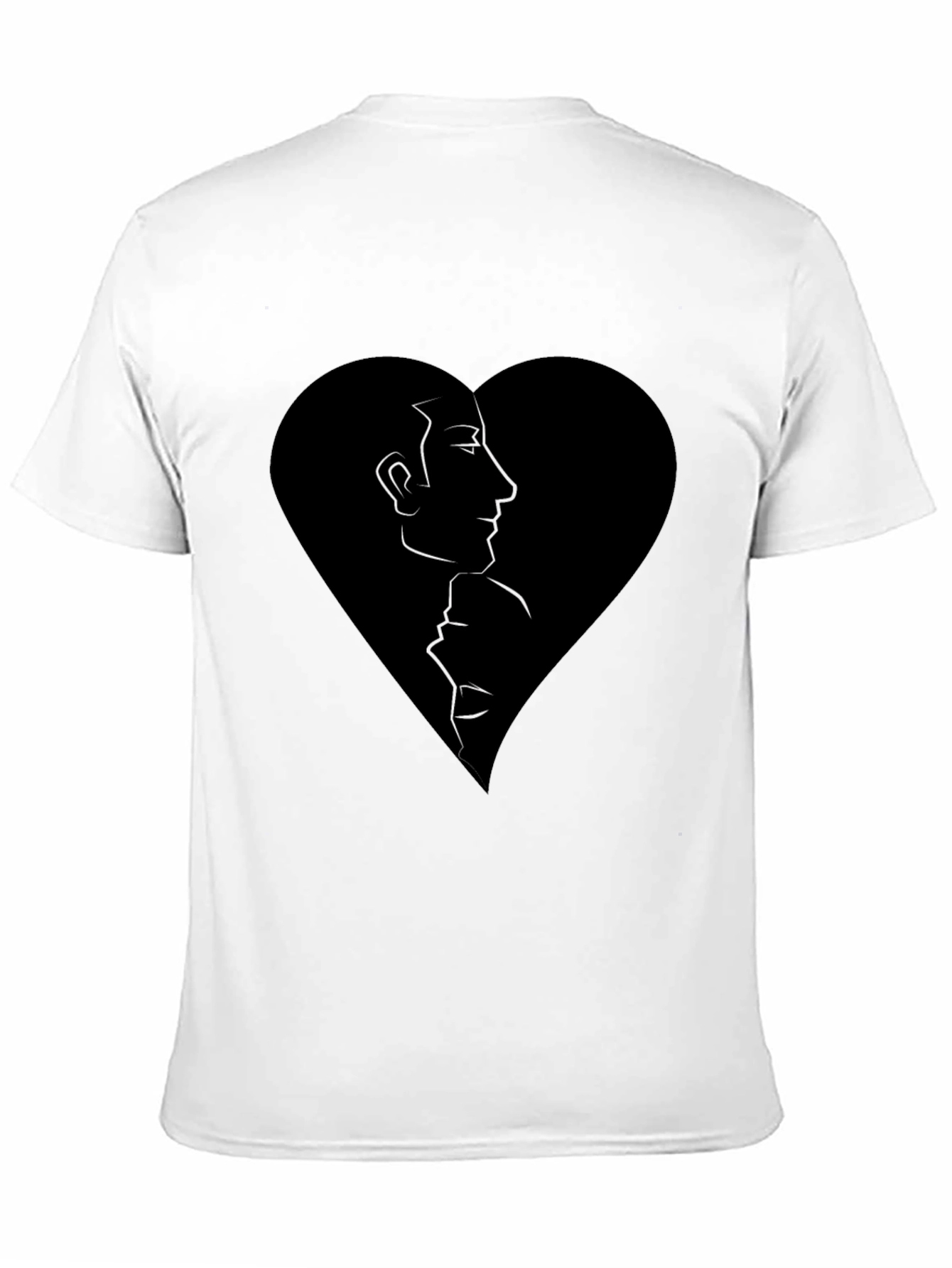 Abstract Love Graphic Tee - Black