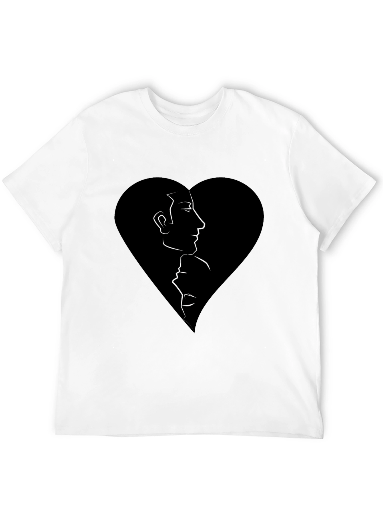 Abstract Love Graphic Tee - Black
