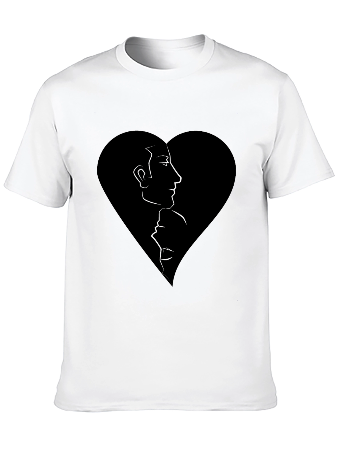 Abstract Love Graphic Tee - Black