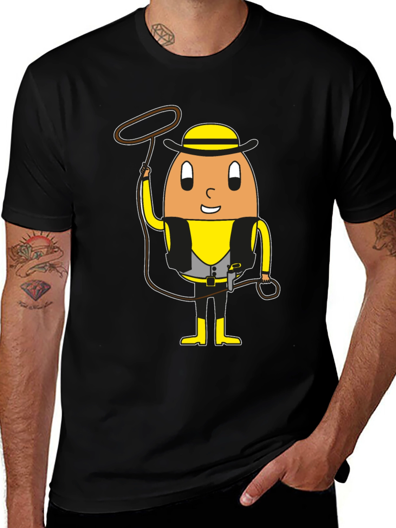 Egg Cowboy Graphic T-Shirt