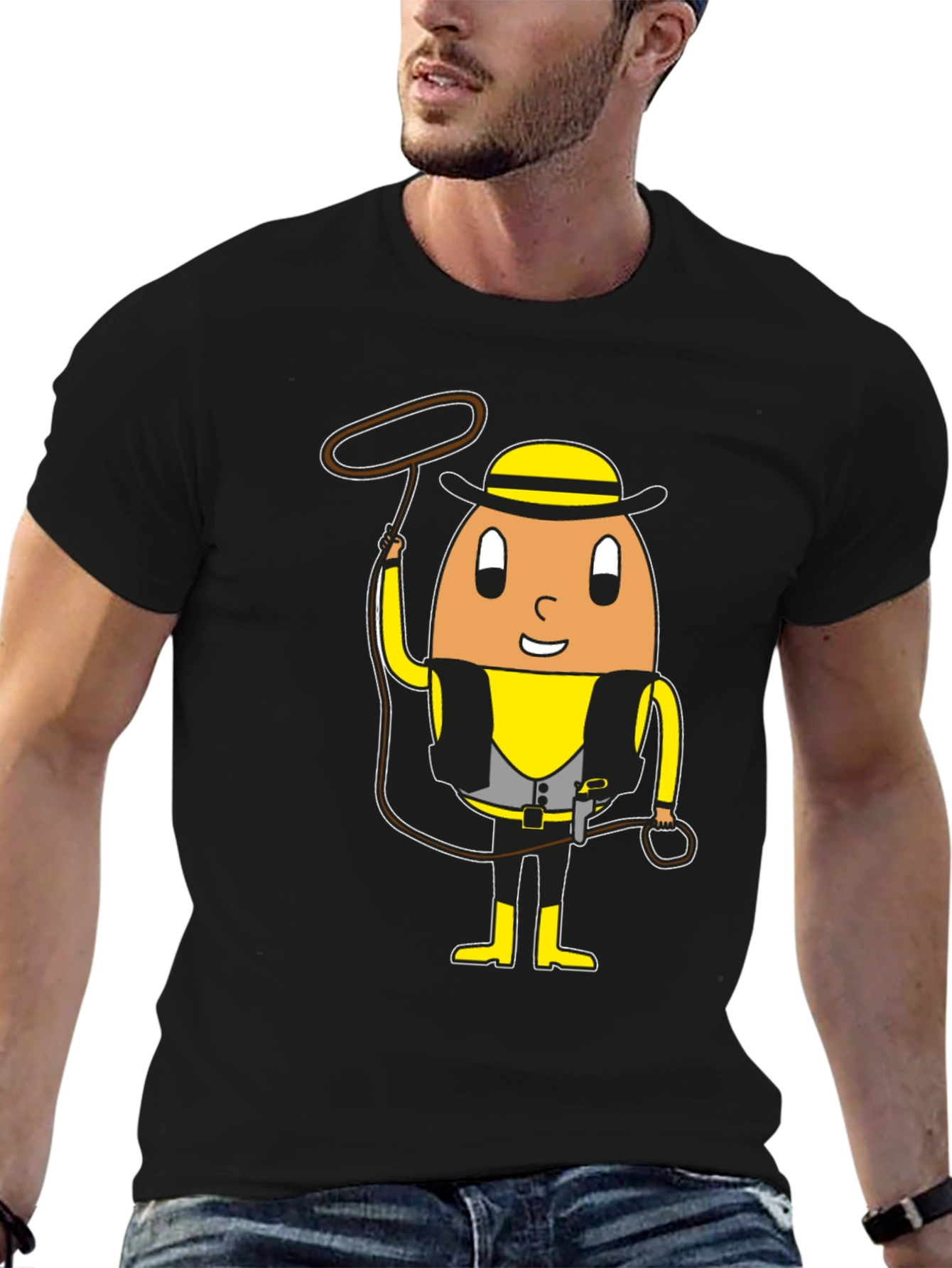 Egg Cowboy Graphic T-Shirt