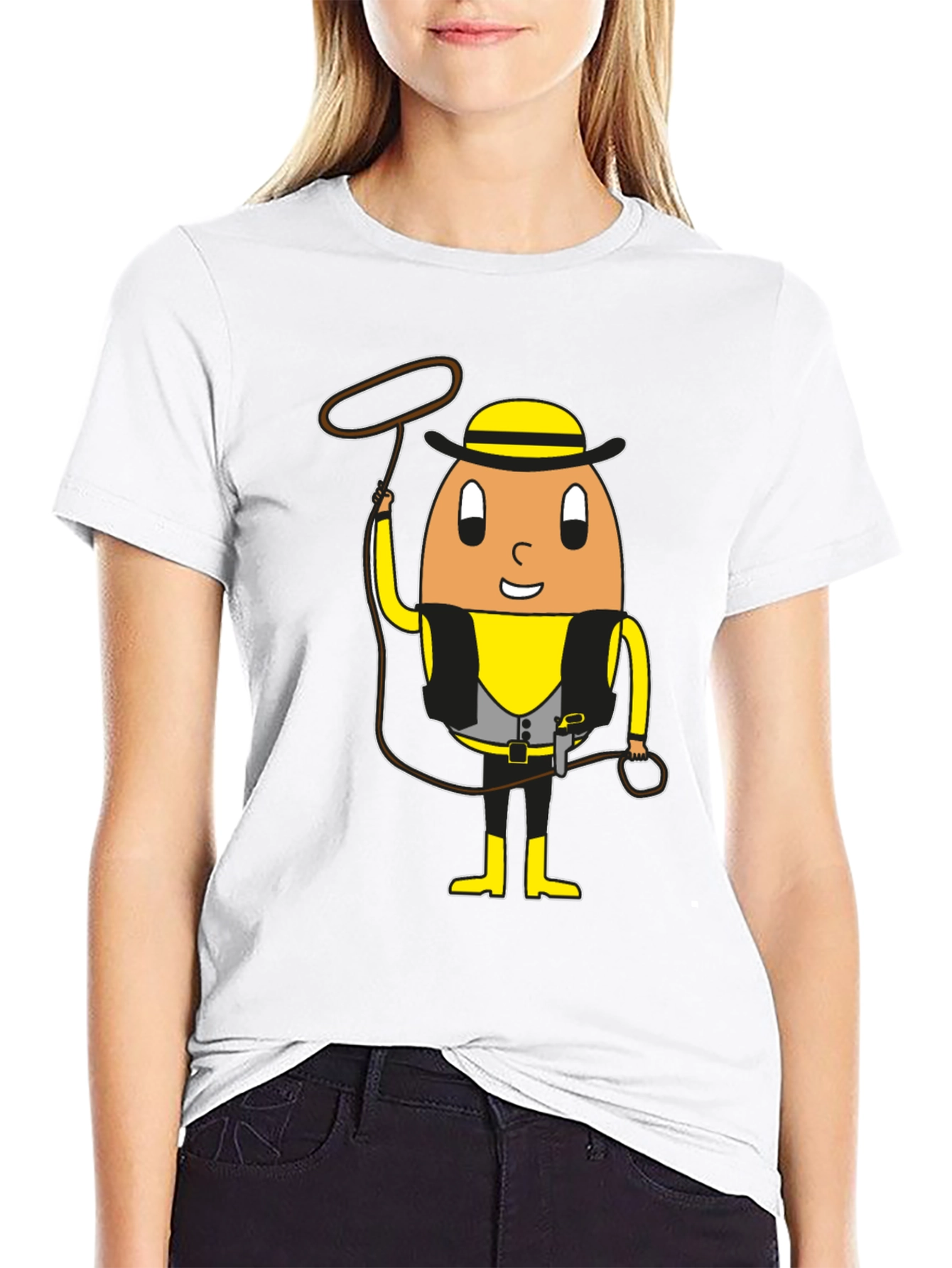 Egg Cowboy Graphic T-Shirt