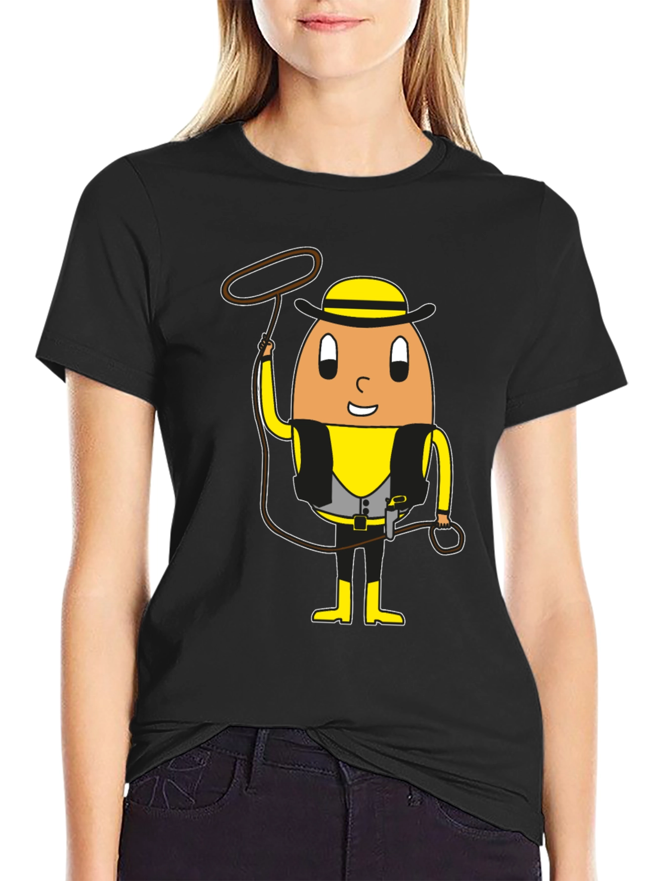 Egg Cowboy Graphic T-Shirt
