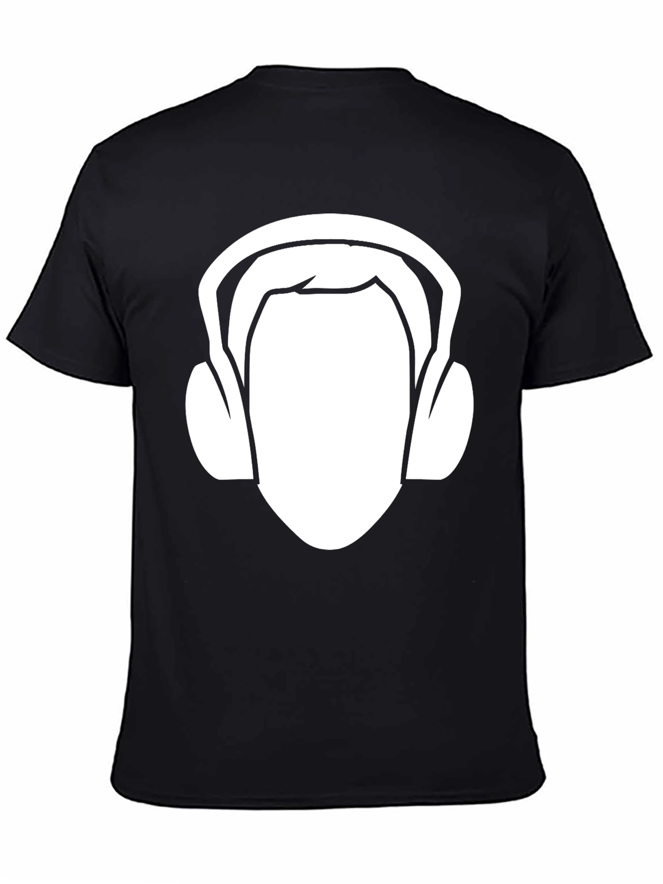 DJ Headphone Graphic T-Shirt - Black