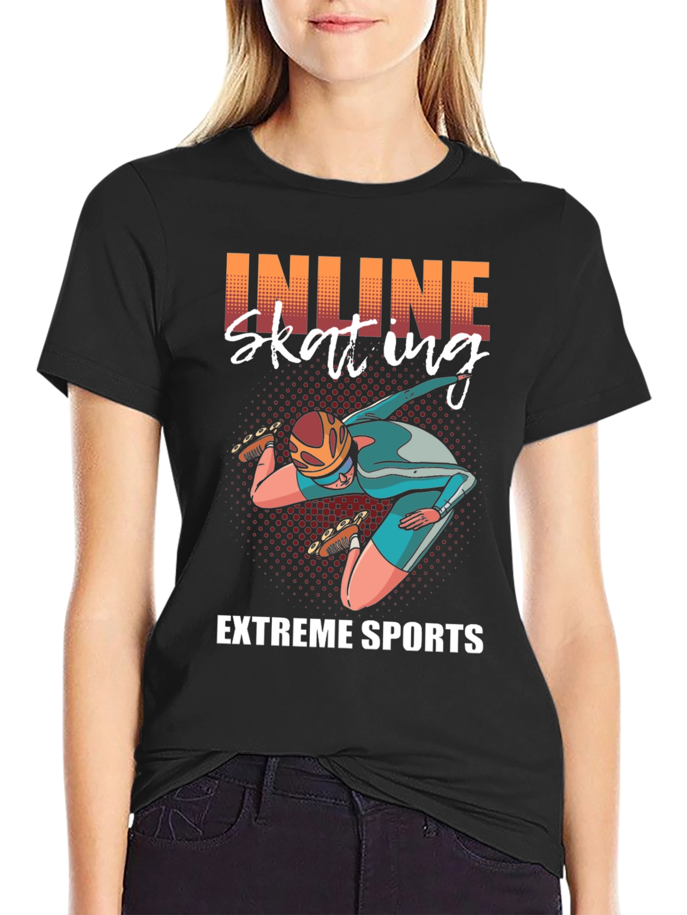 Inline Skating Extreme Sports Graphic Tee