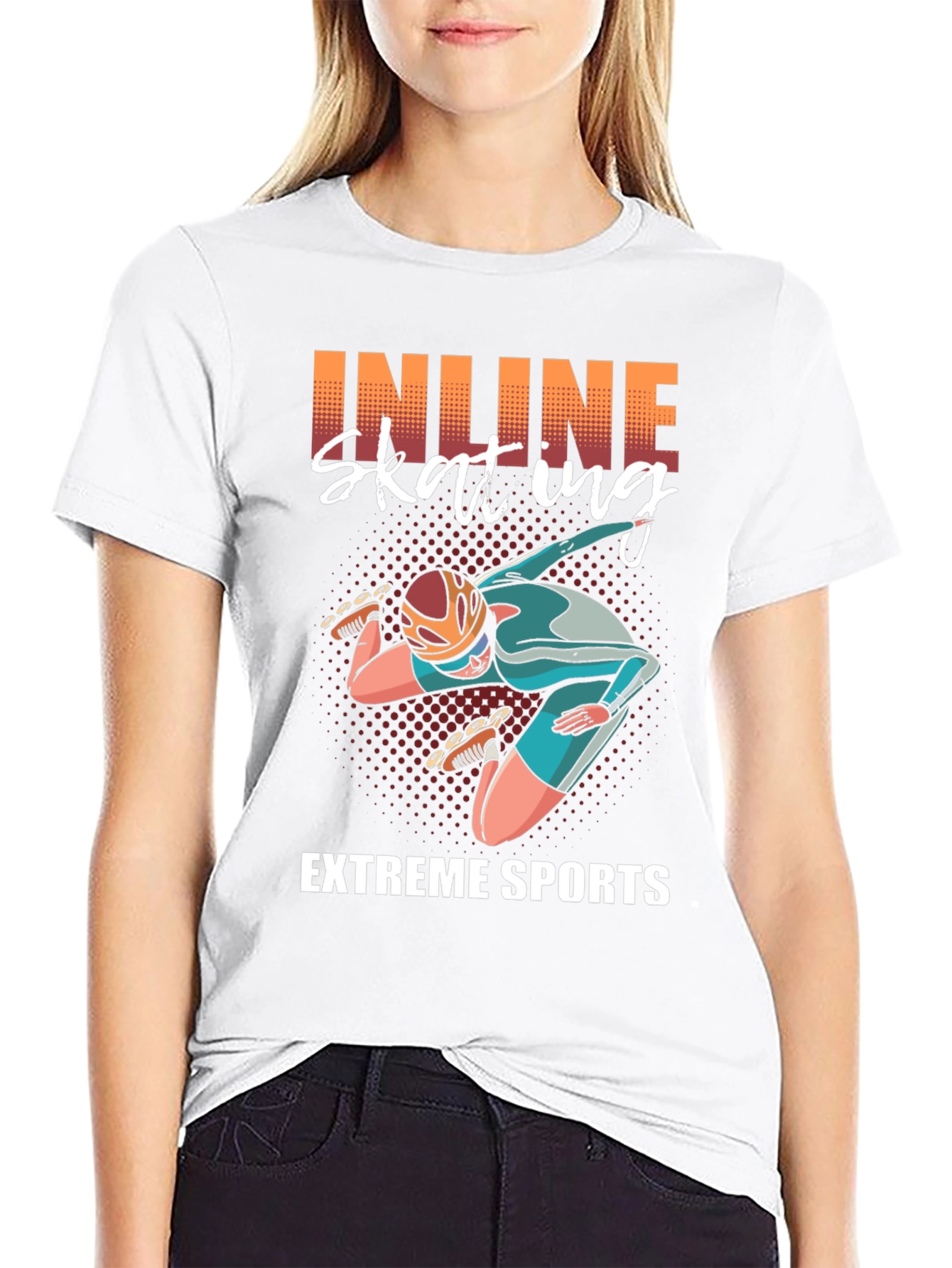 Inline Skating Extreme Sports Graphic Tee