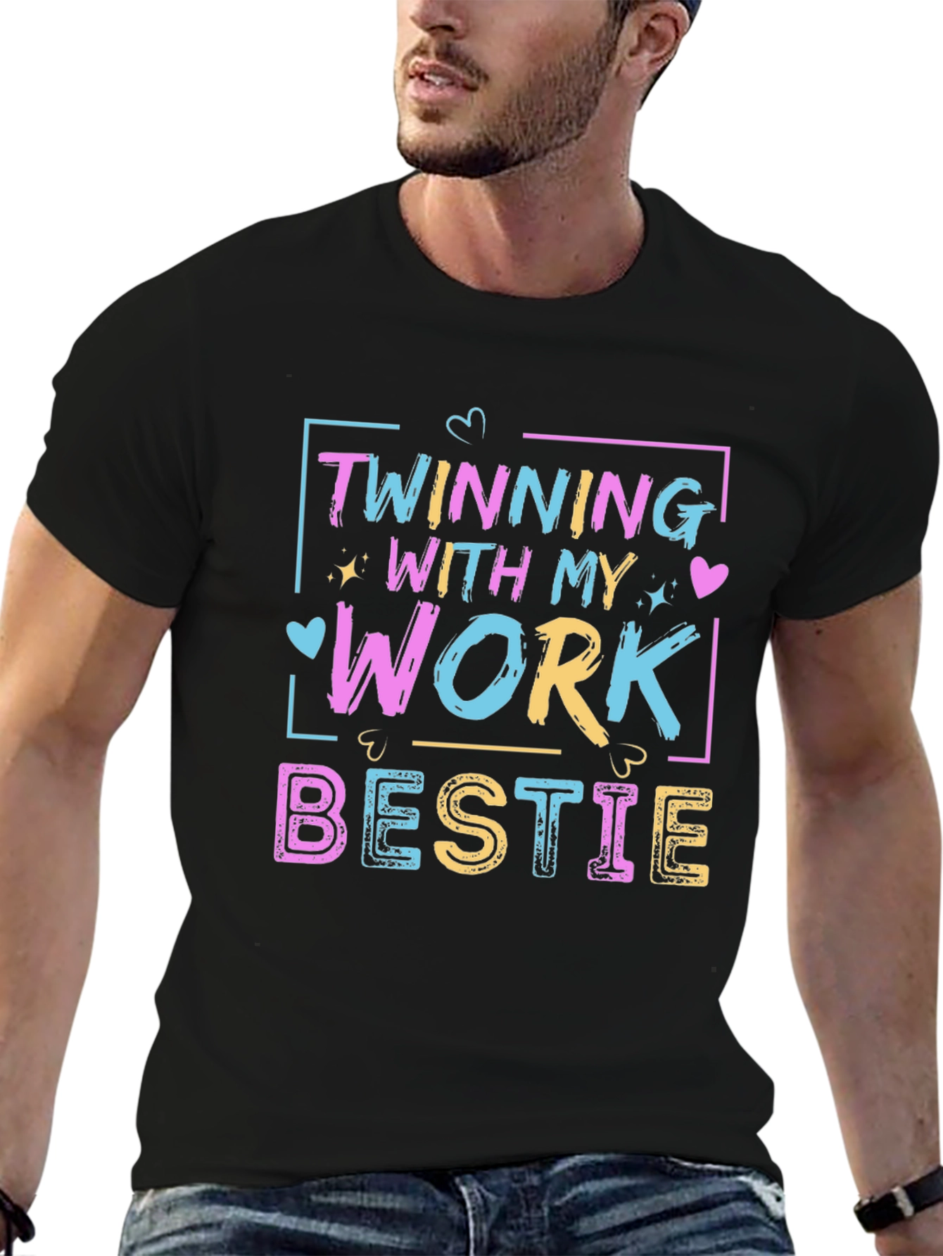 Twinning Work Bestie Graphic Tee