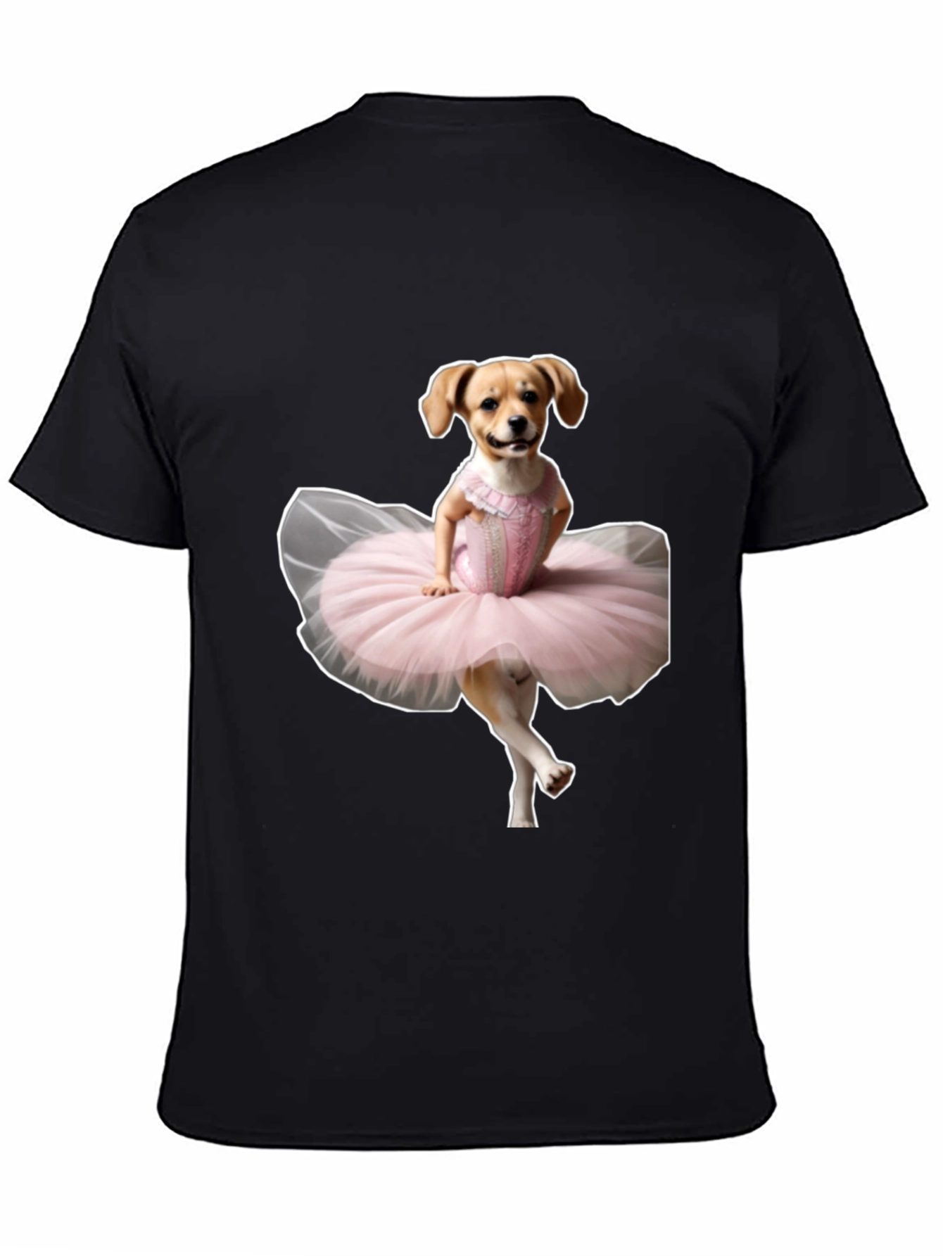 Funny Dog Ballerina T-Shirt – Cute Dog Lover Graphic Tee Gift
