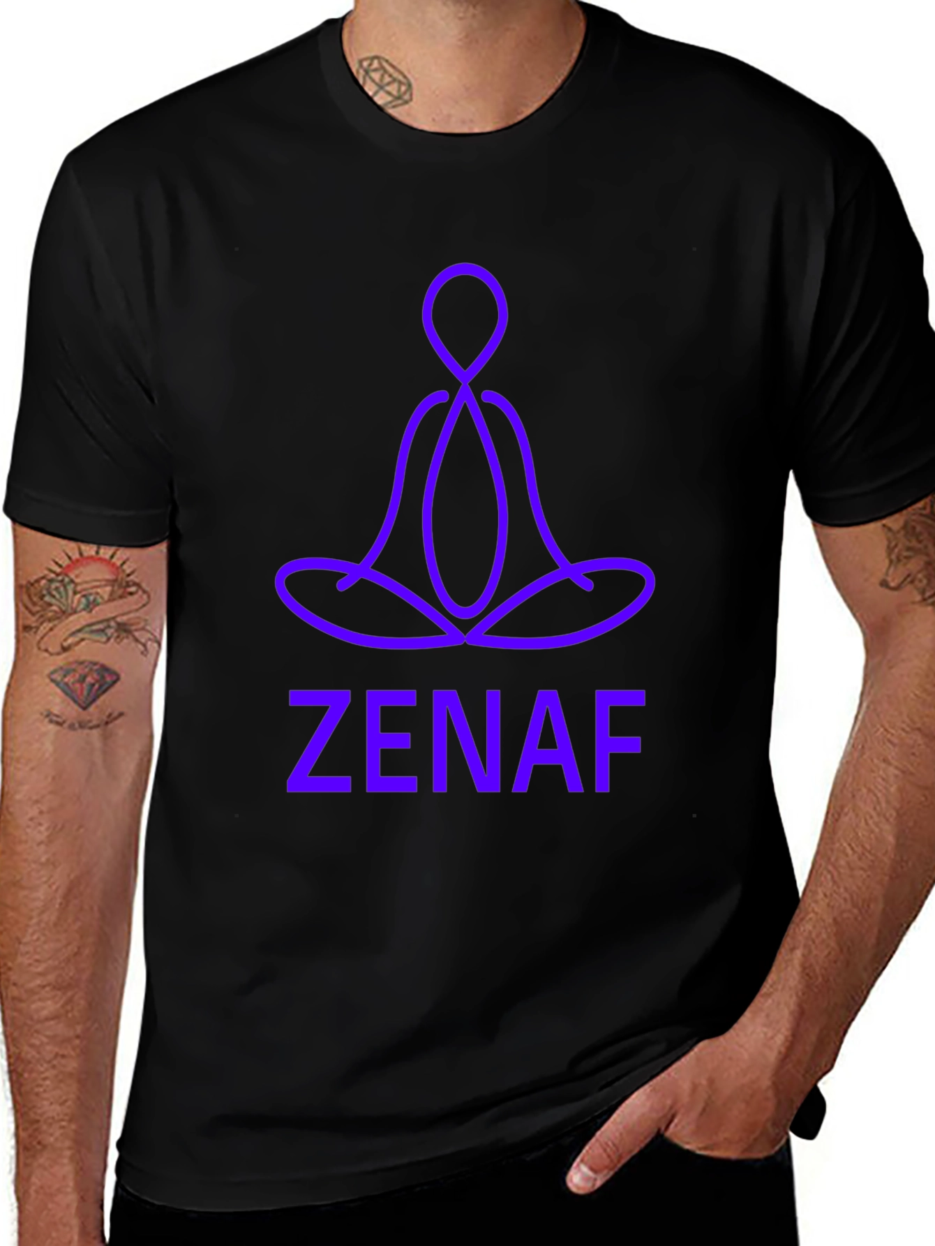 ZenAF T-Shirt - Meditating Figure Design
