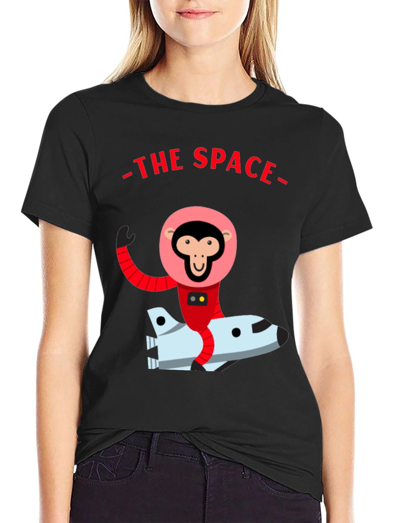 Monkey Astronaut Graphic T-Shirt - Space Adventure