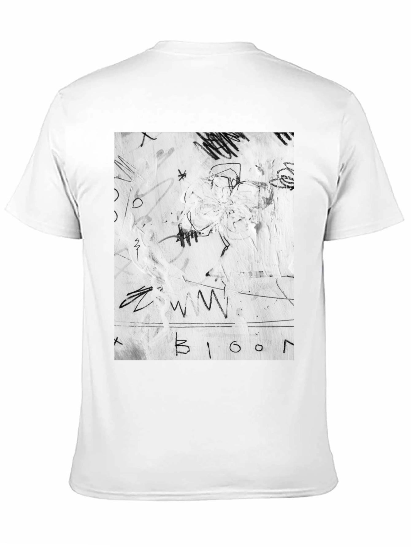 Abstract Graffiti Black T-Shirt