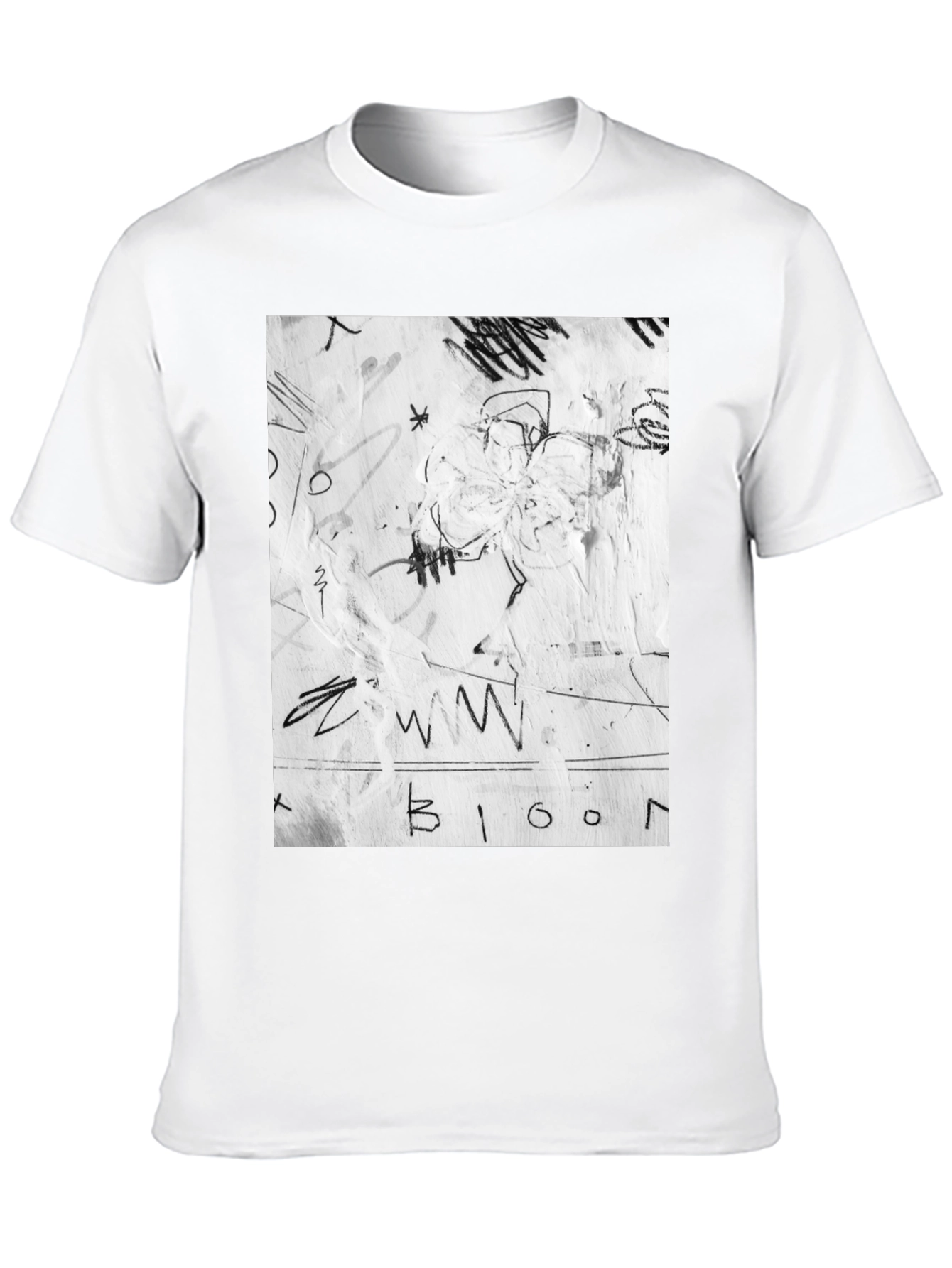 Abstract Graffiti Black T-Shirt