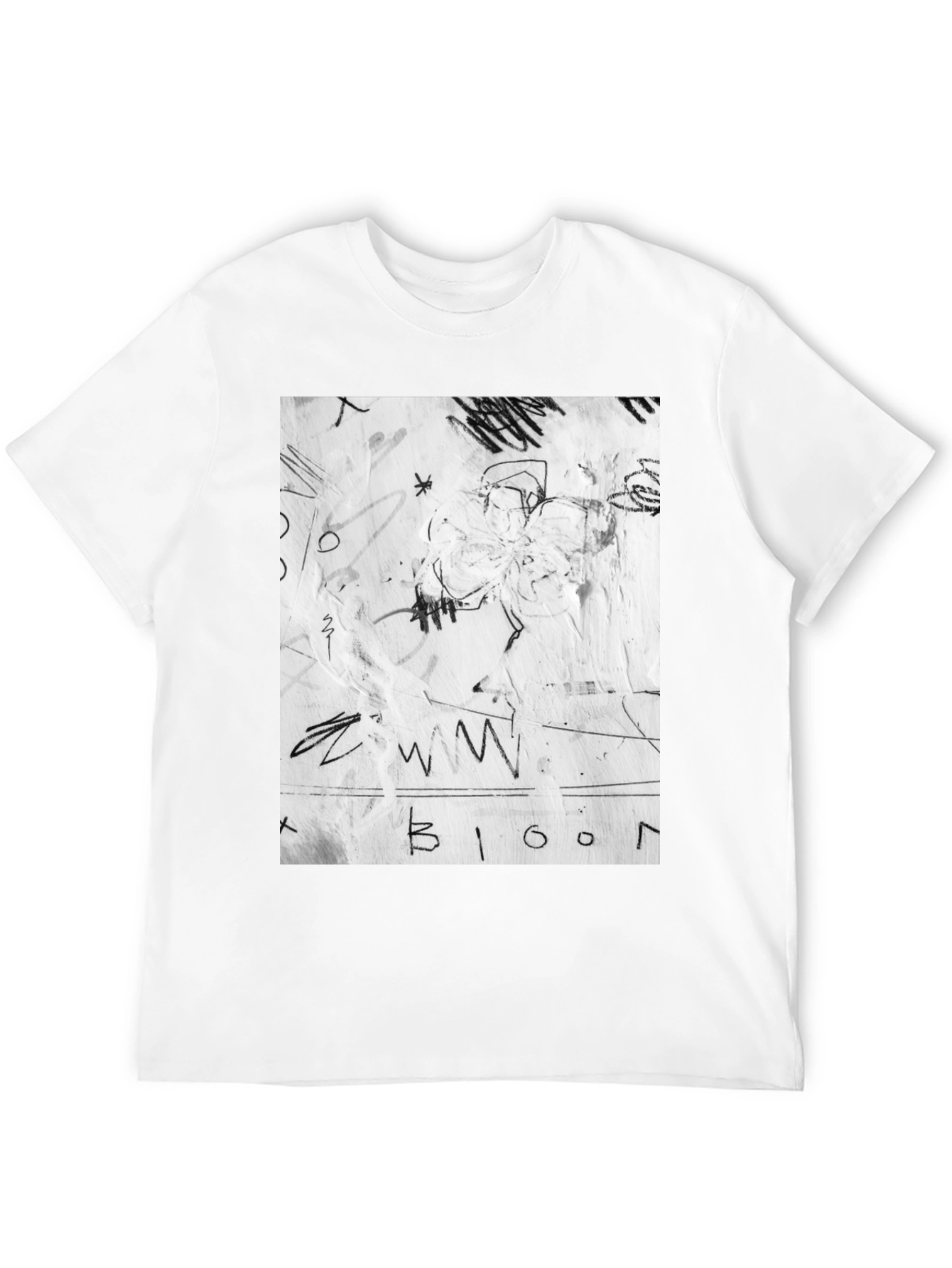 Abstract Graffiti Black T-Shirt